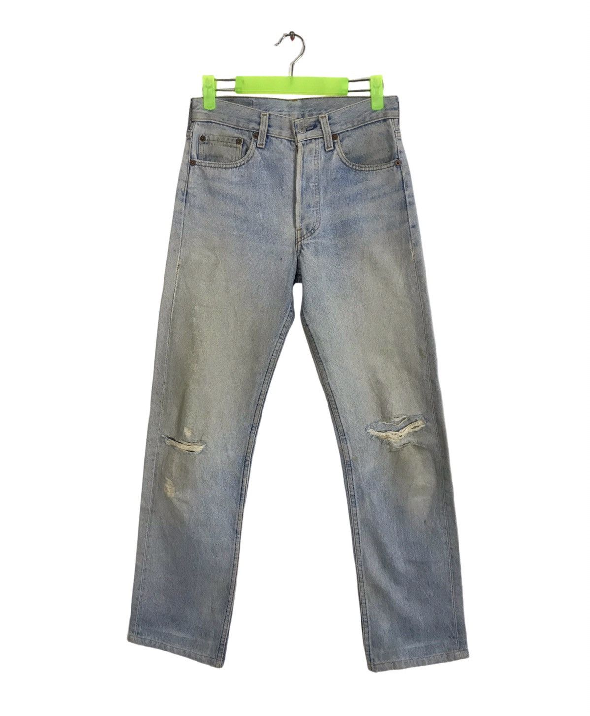 Levi's Levi's Strauss 501 Button Fly Jeans Pants Fits Size 26 27 Size US 27 - 1 Thumbnail