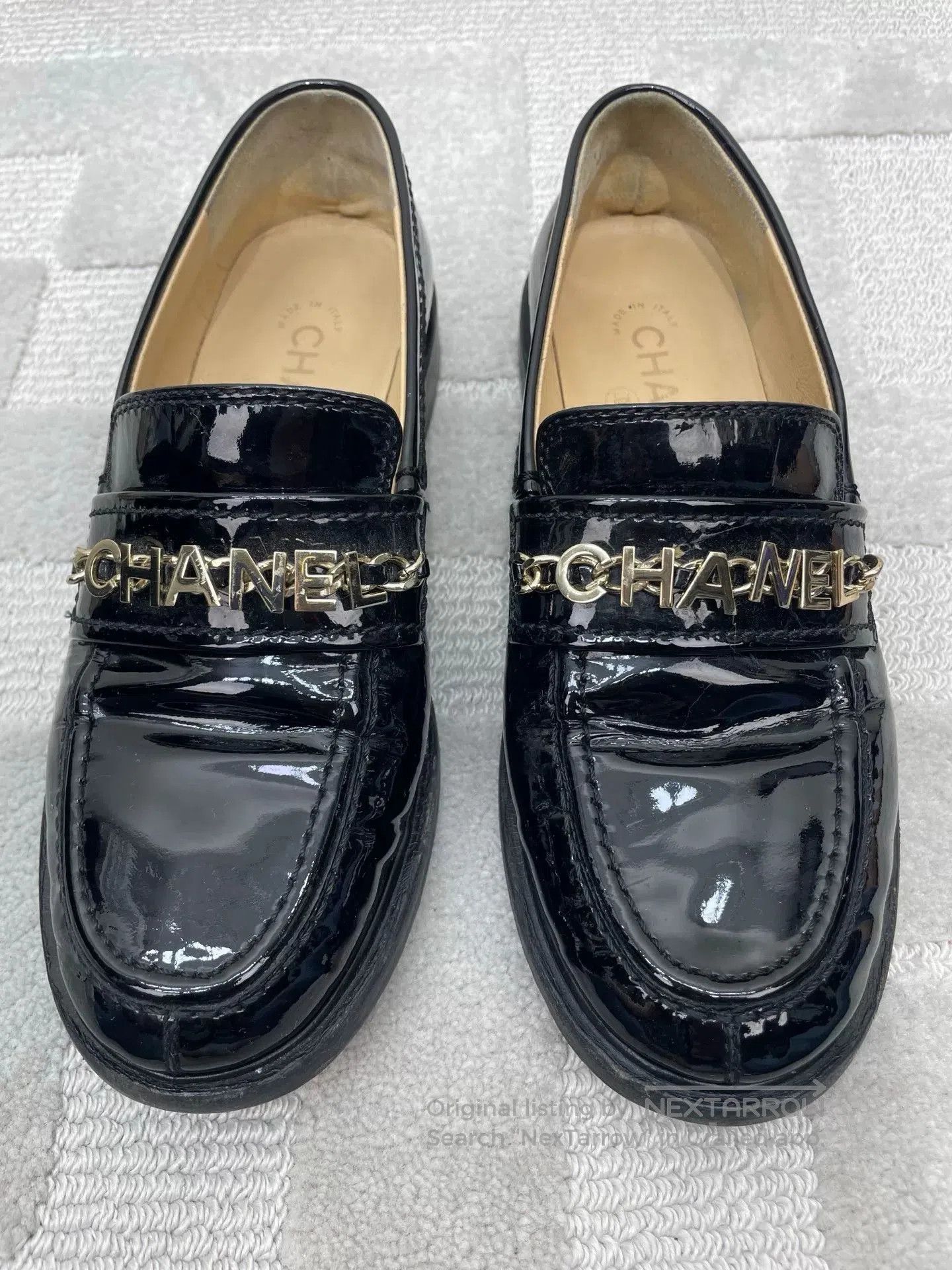 Chanel Chanel Letter Loafers. Size US 5.5 / IT 35.5 - 3 Thumbnail