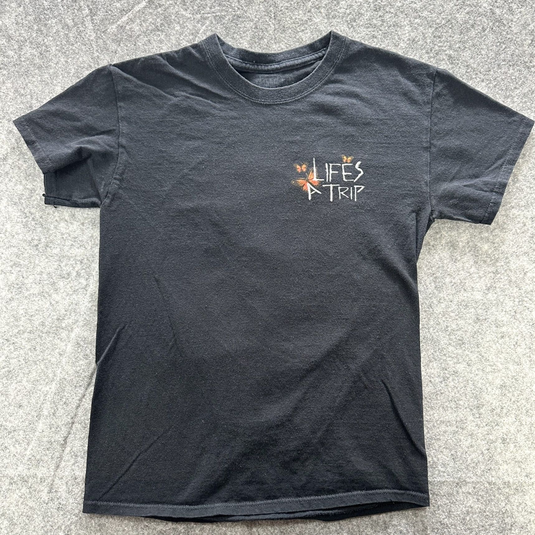 Vintage Trippie Redd Life's A Trip Shirt Mens Medium Black Graphic Rap Tee Hip Hop Tour Size US M / EU 48-50 / 2 - 3 Thumbnail