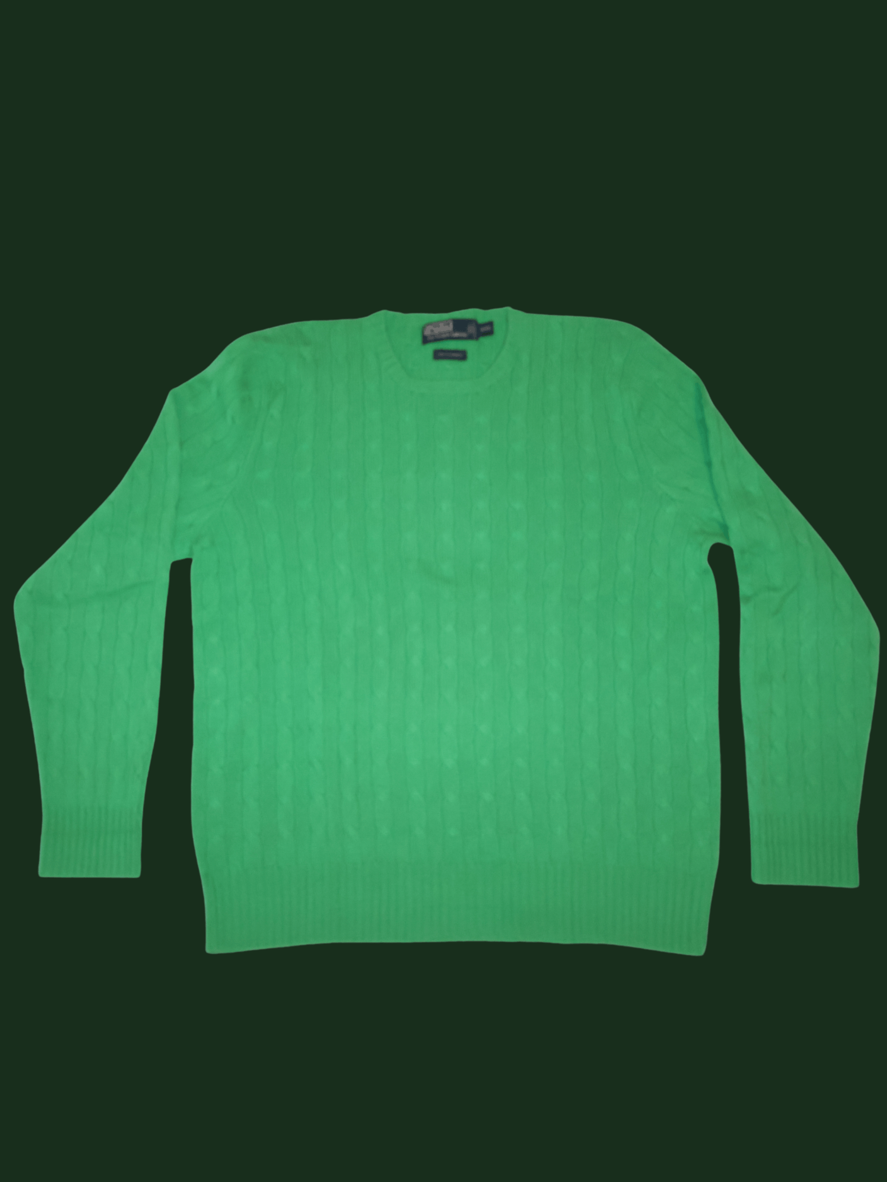 Image of Polo Ralph Lauren Polo By Ralph Laurent 100% Cashmere Crewneck ($395 Retail) in Kelly Green (Size 2