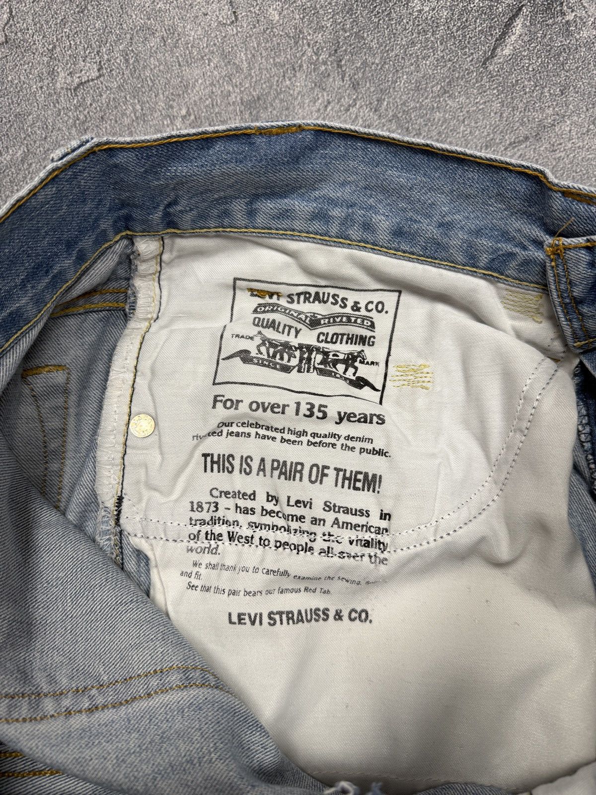 Levi's Vintage Levis 506 Orange Tab Blue Denim Jeans Size 34x34 Size US 34 / EU 50 - 12 Thumbnail