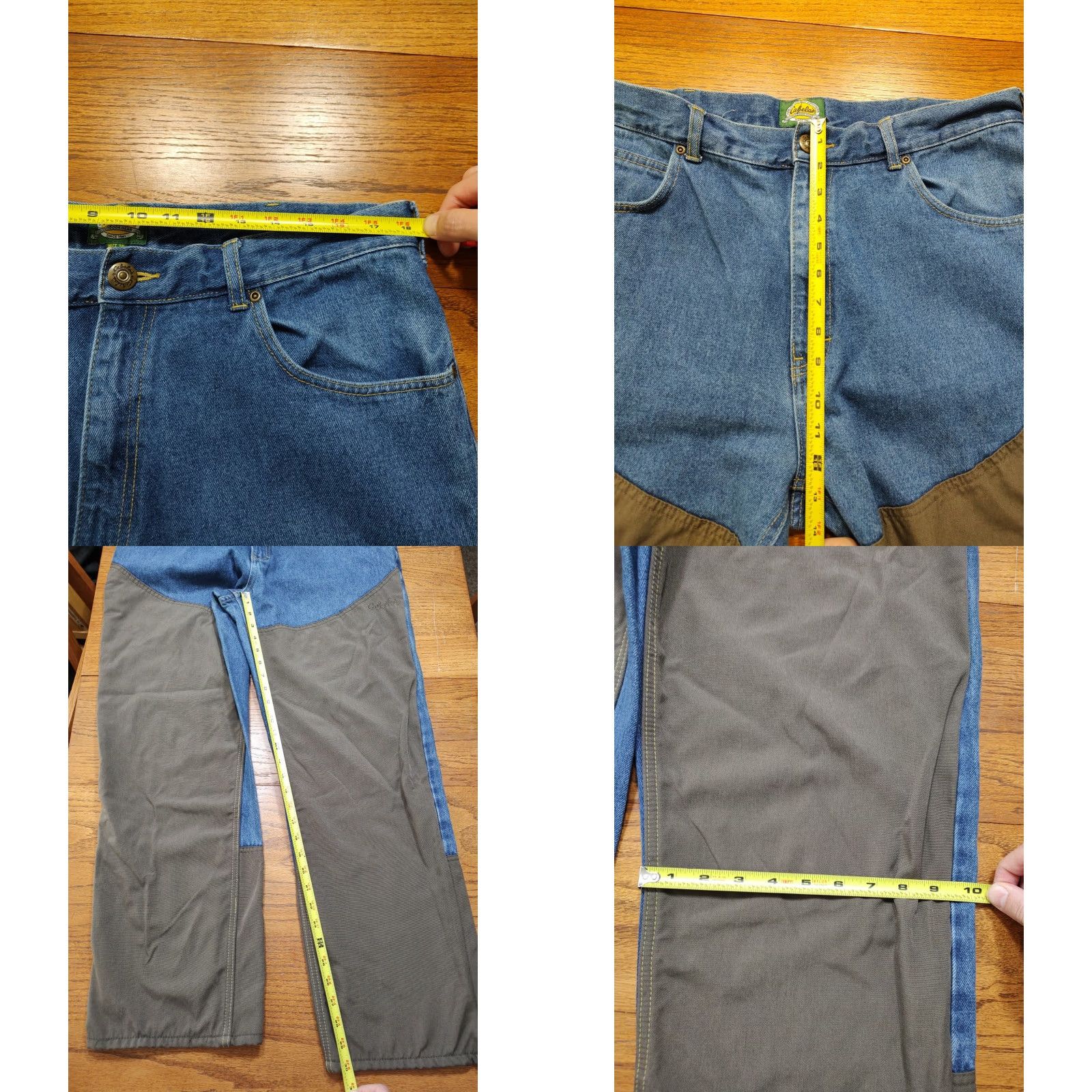 Vintage VINTAGE Cabela's Jeans Brush Guard Blue Denim 36x30 Mens Regular 5-Pocket Logo USA Cowboy Hunting Blue Jeans Size US 36 / EU 52 - 9 Thumbnail