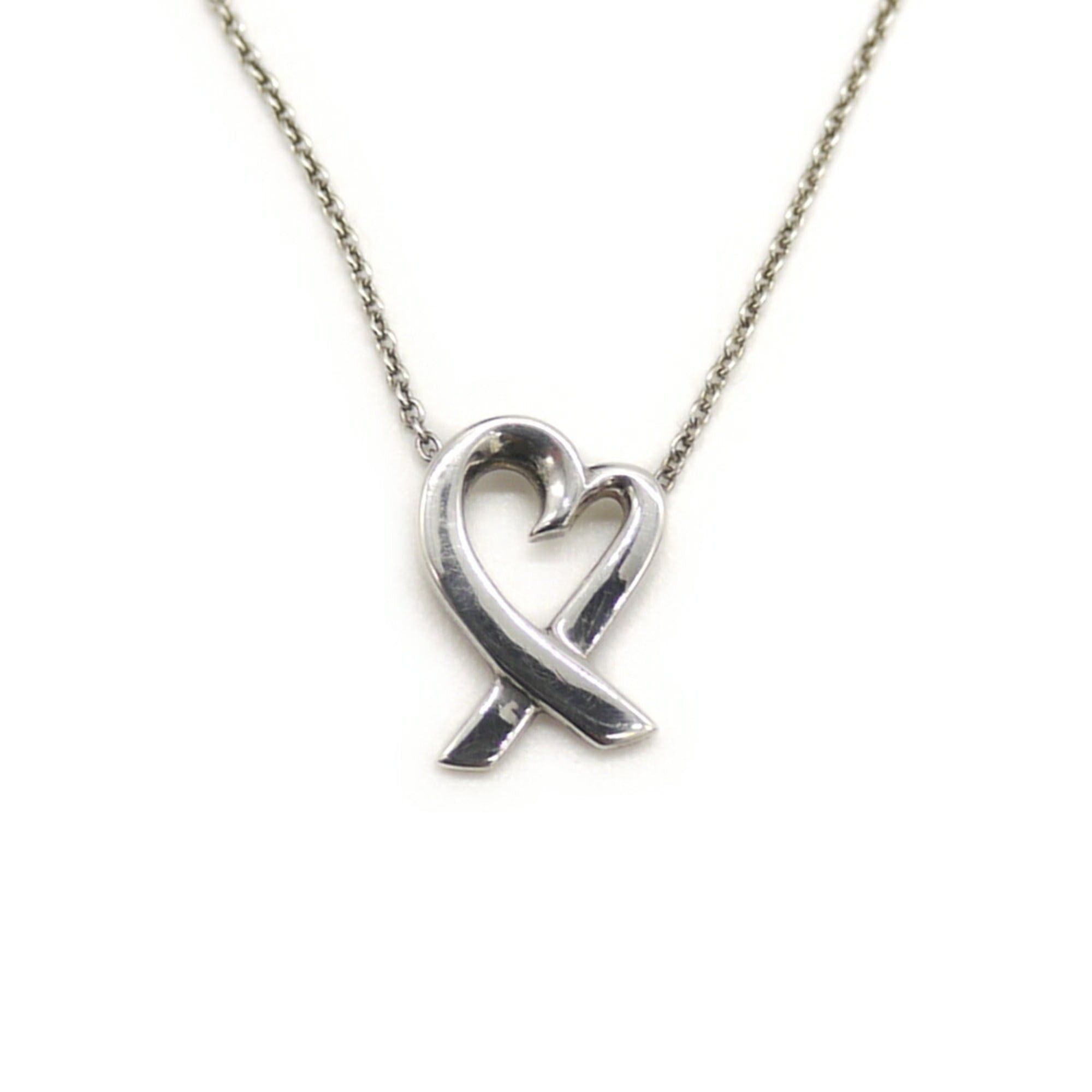 Tiffany & Co. TIFFANY & Co. Tiffany Paloma Picasso Loving Heart Necklace Silver 925 Azuki Chain Size ONE SIZE - 1 Thumbnail