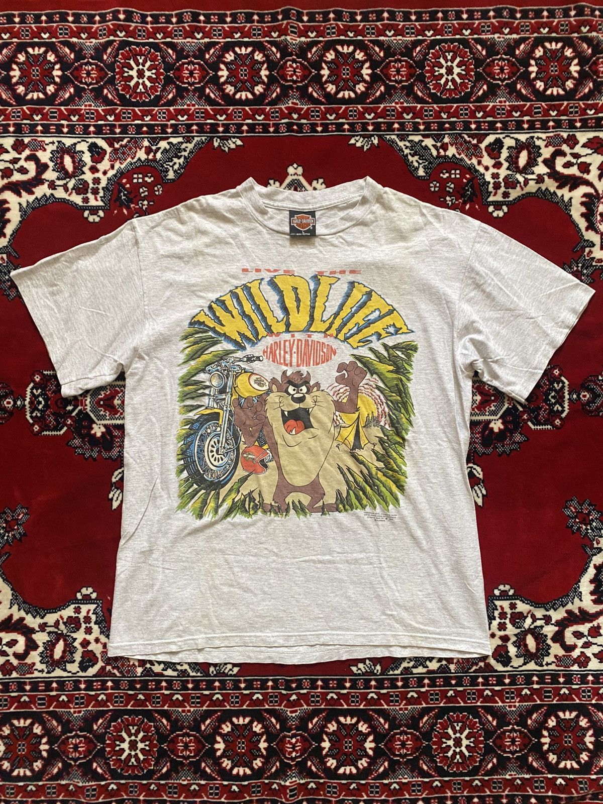 Harley Davidson 1992 Taz Mania X Harley Davidson Size US XL / EU 56 / 4 - 1 Thumbnail