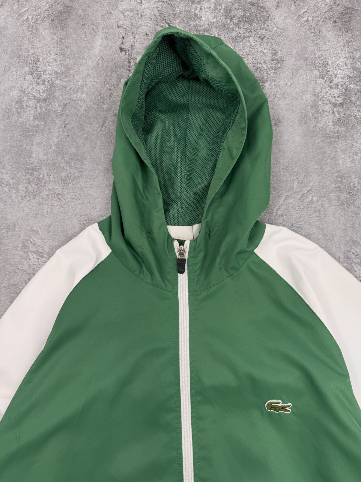 Lacoste Lacoste Men Hooded Zip Jacket Green Block Size XL Size US XL / EU 56 / 4 - 3 Thumbnail