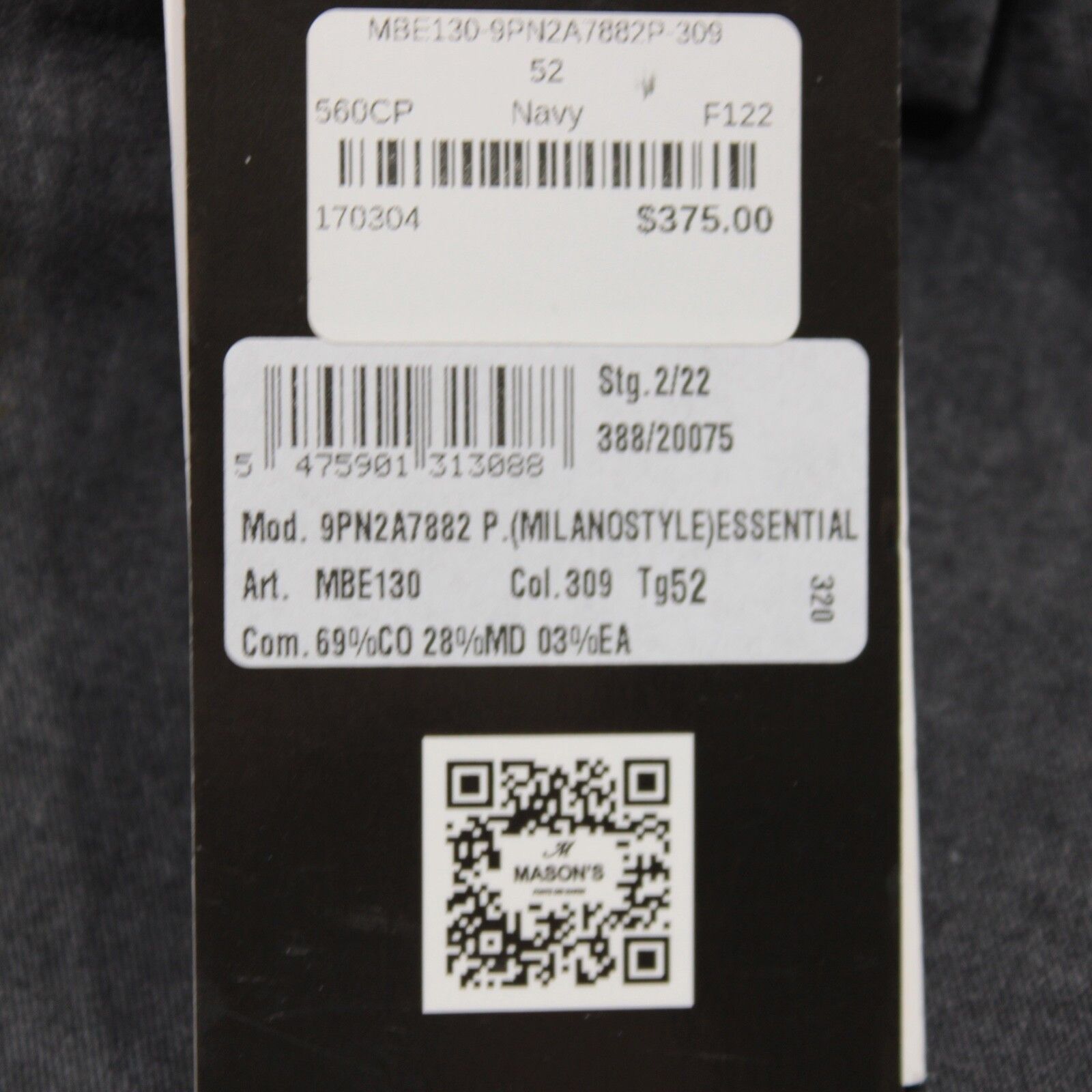 Mason's Mason's New with tags Chino Size 36 US In Gray Size US 36 / EU 52 - 6 Thumbnail