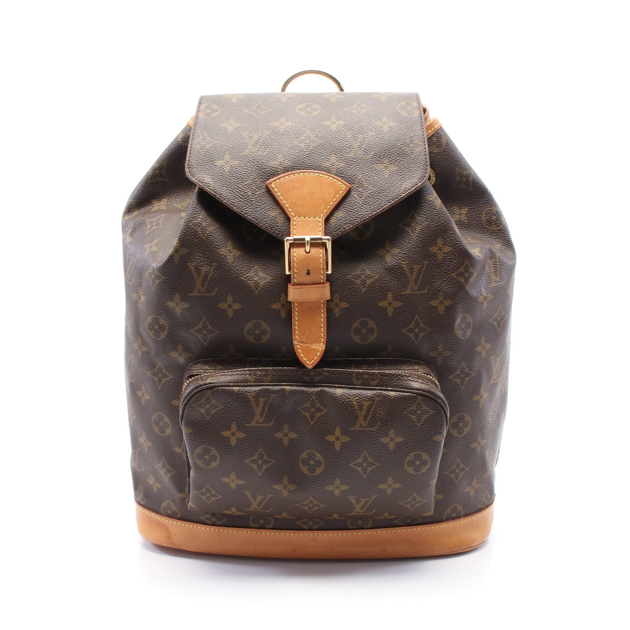 Louis Vuitton Louis Vuitton Montsouris Gm Monogram Backpack Rucksack Leather Brown Size ONE SIZE - 1 Thumbnail