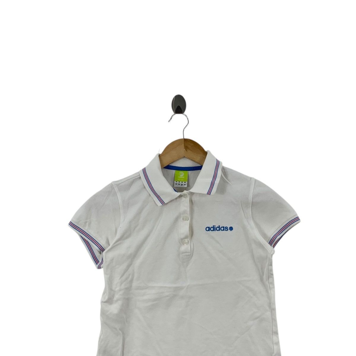 Adidas ADIDAS ORIGINALS NEO Label Embroidered Logo Ringer Polo Tee Size M / US 6-8 / IT 42-44 - 2 Thumbnail