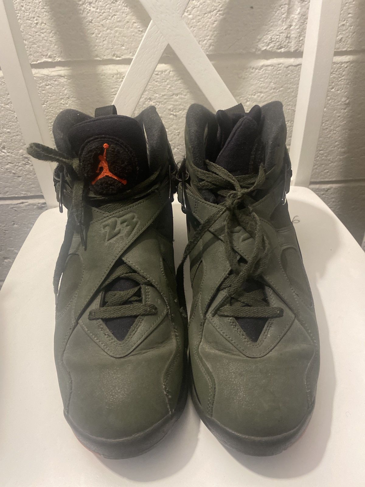 image of Jordan Brand 8 Take Flight/undefeated Shoes in Green, Men's (Size 12)