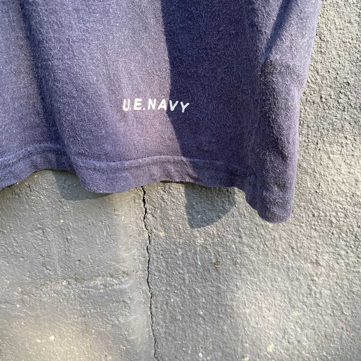 uniform experiment Thrashed Faded Uniform Experiment Navy ERD Grunge Tshirt Size US M / EU 48-50 / 2 - 9 Thumbnail