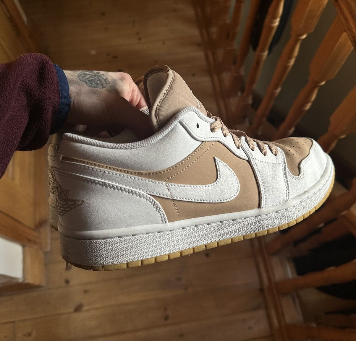 image of Low Nike Air Jordan’S Shoes in White, Men's (Size 9)