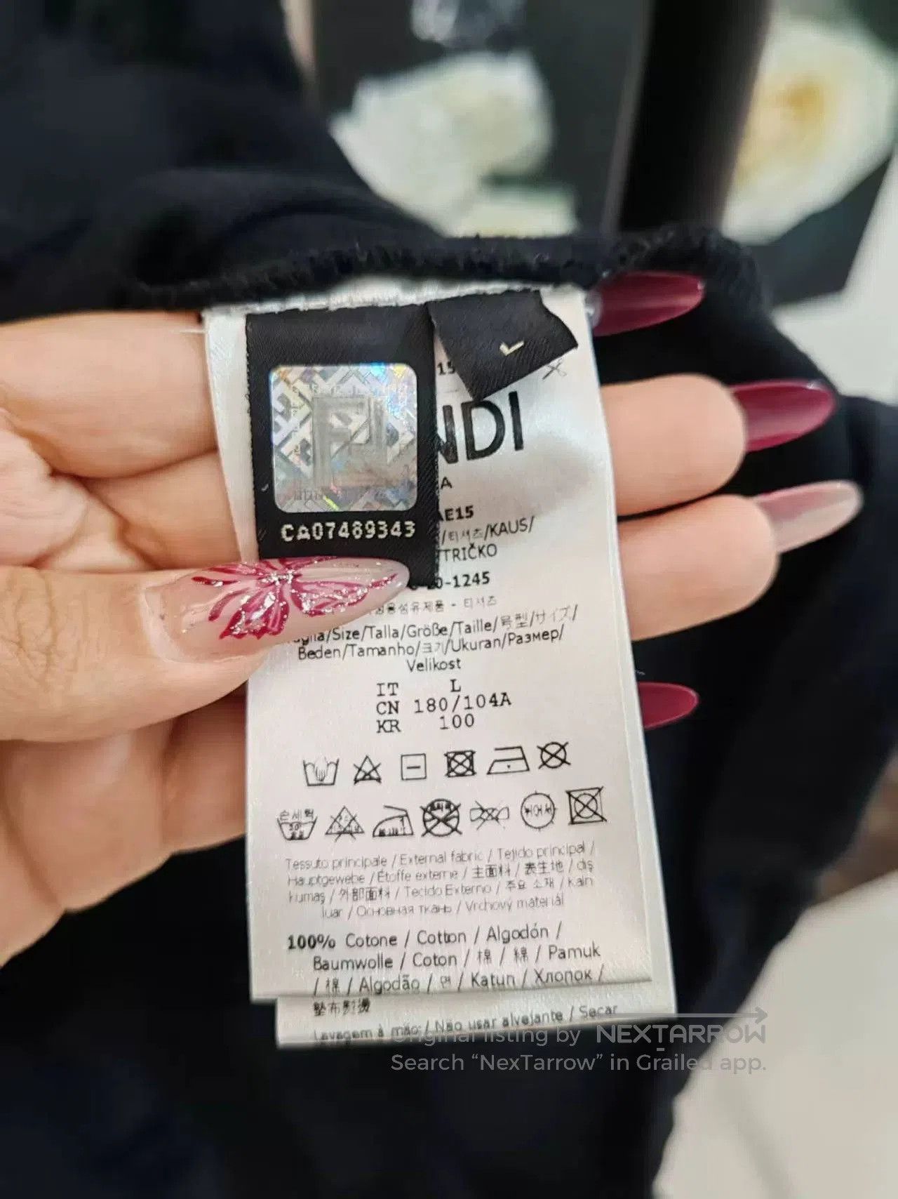 Fendi Fendi Velvet Print Short Sleeve Shirt. Size US M / EU 48-50 / 2 - 5 Thumbnail