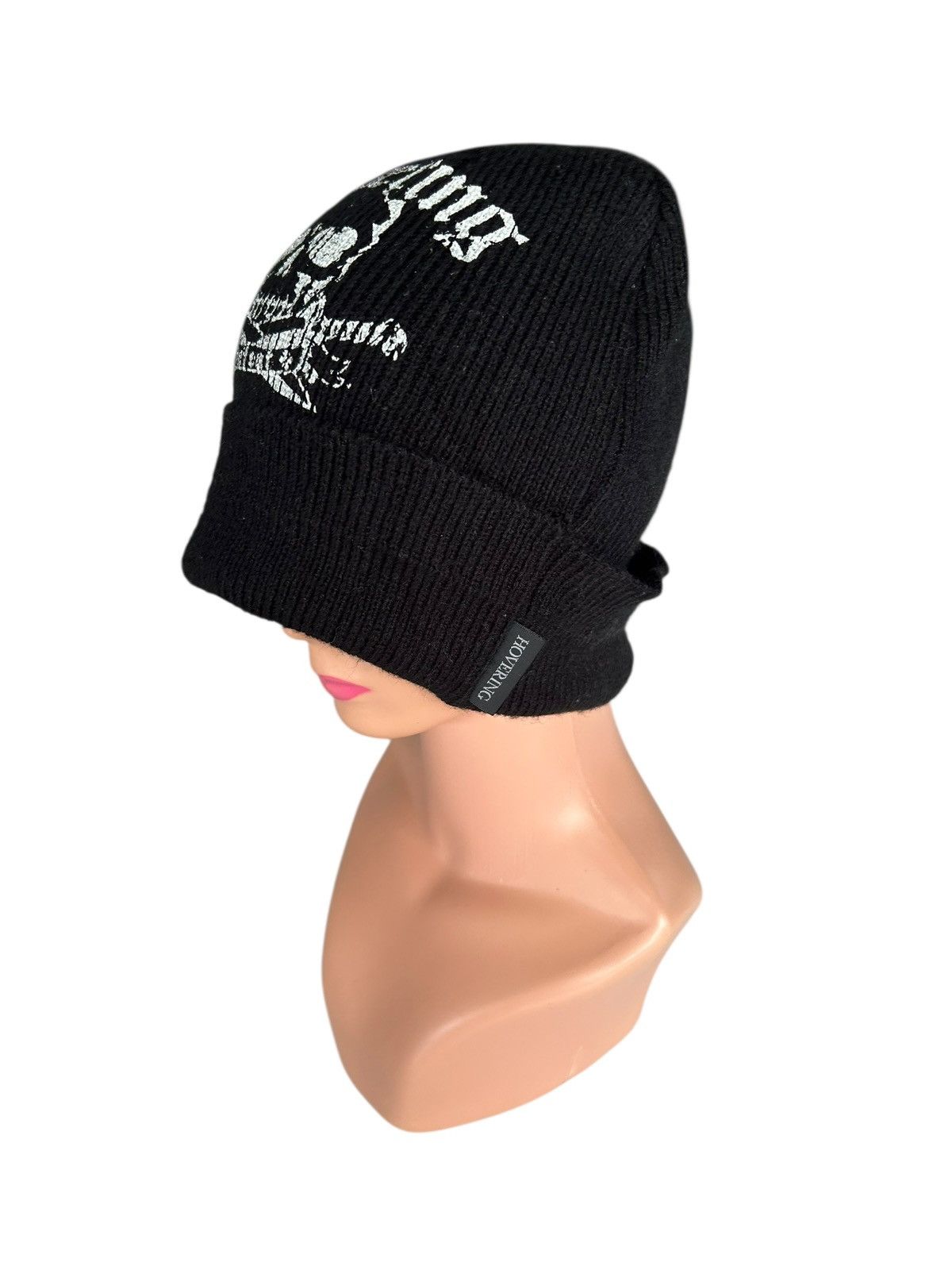 14th Addiction × If Six Was Nine × Le Grande Bleu (L.G.B.) Hovering Skull Japanese Punk Bondage Beanie Hats Size ONE SIZE - 2 Thumbnail