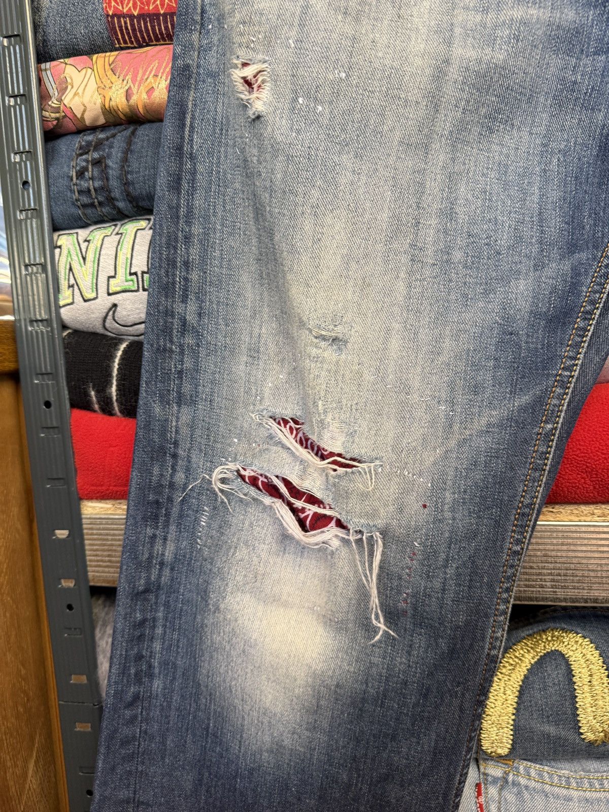Diesel Vintage Diesel Custom Jeans Baggy Distressed Wide Japanese Size US 36 / EU 52 - 7 Thumbnail