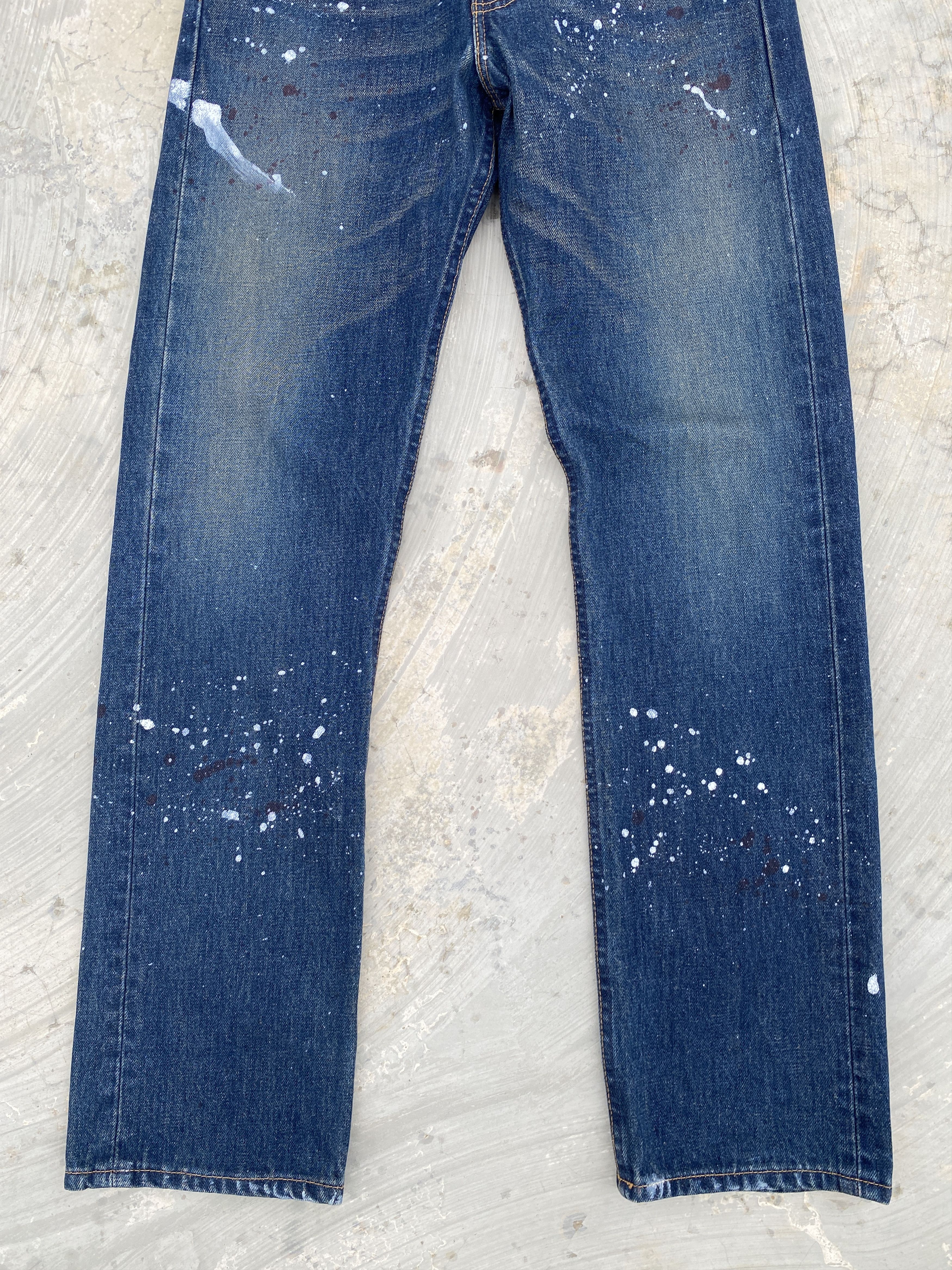 Levi's Reworked Levis 505 USA with Paint Splatter Size US 29 - 4 Thumbnail