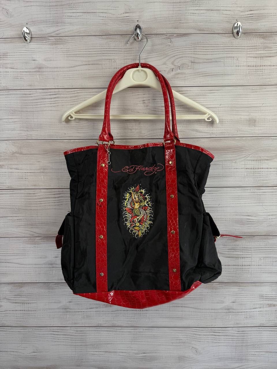 Ed Hardy Ed Hardy Bag Shoulder Big Logo Vintage Monogram Size ONE SIZE - 1 Thumbnail