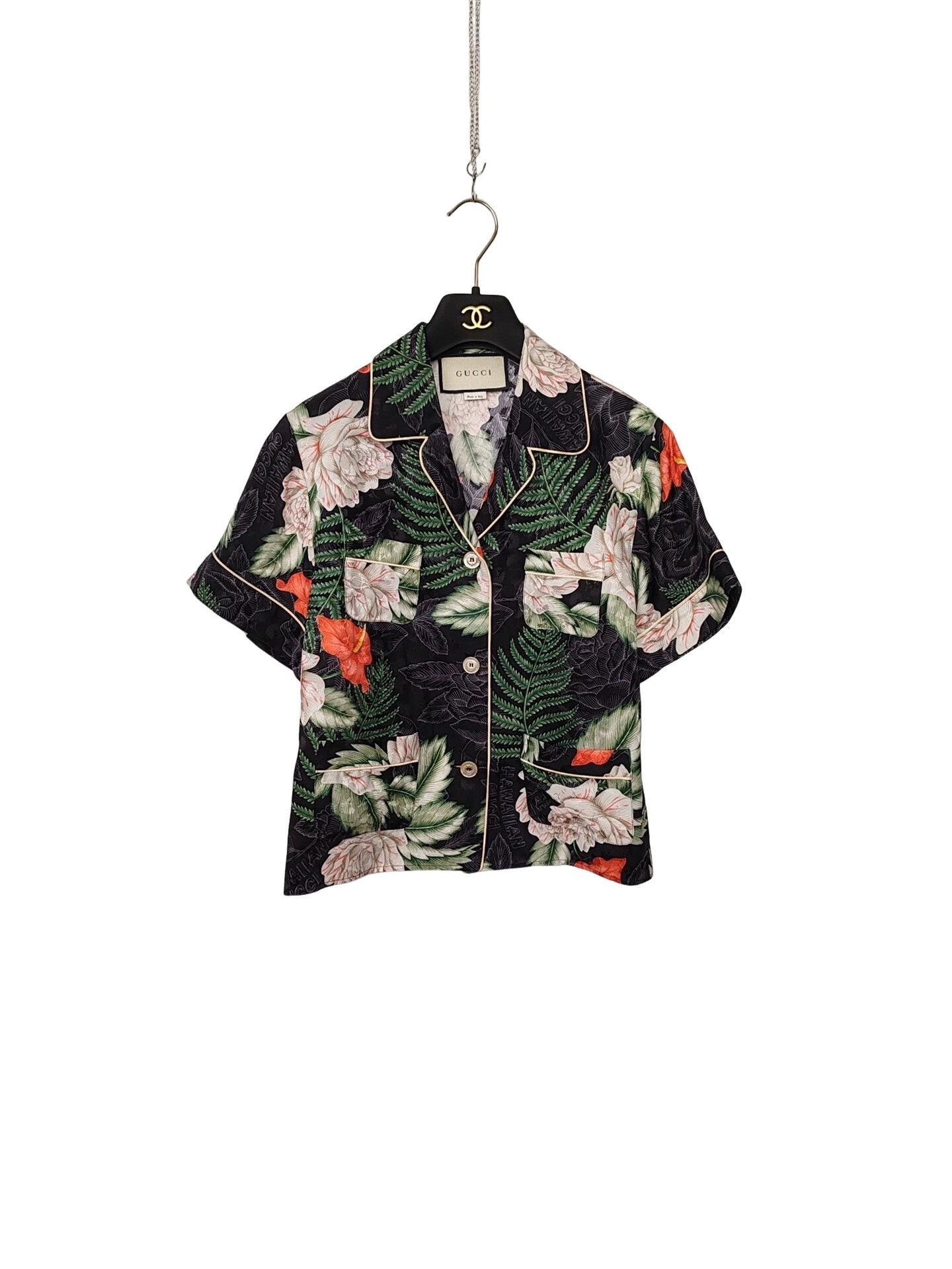 Gucci Gucci Floral Silk Button Up Shirt Size 38 Size XS / US 0-2 / IT 36-38 - 1 Thumbnail