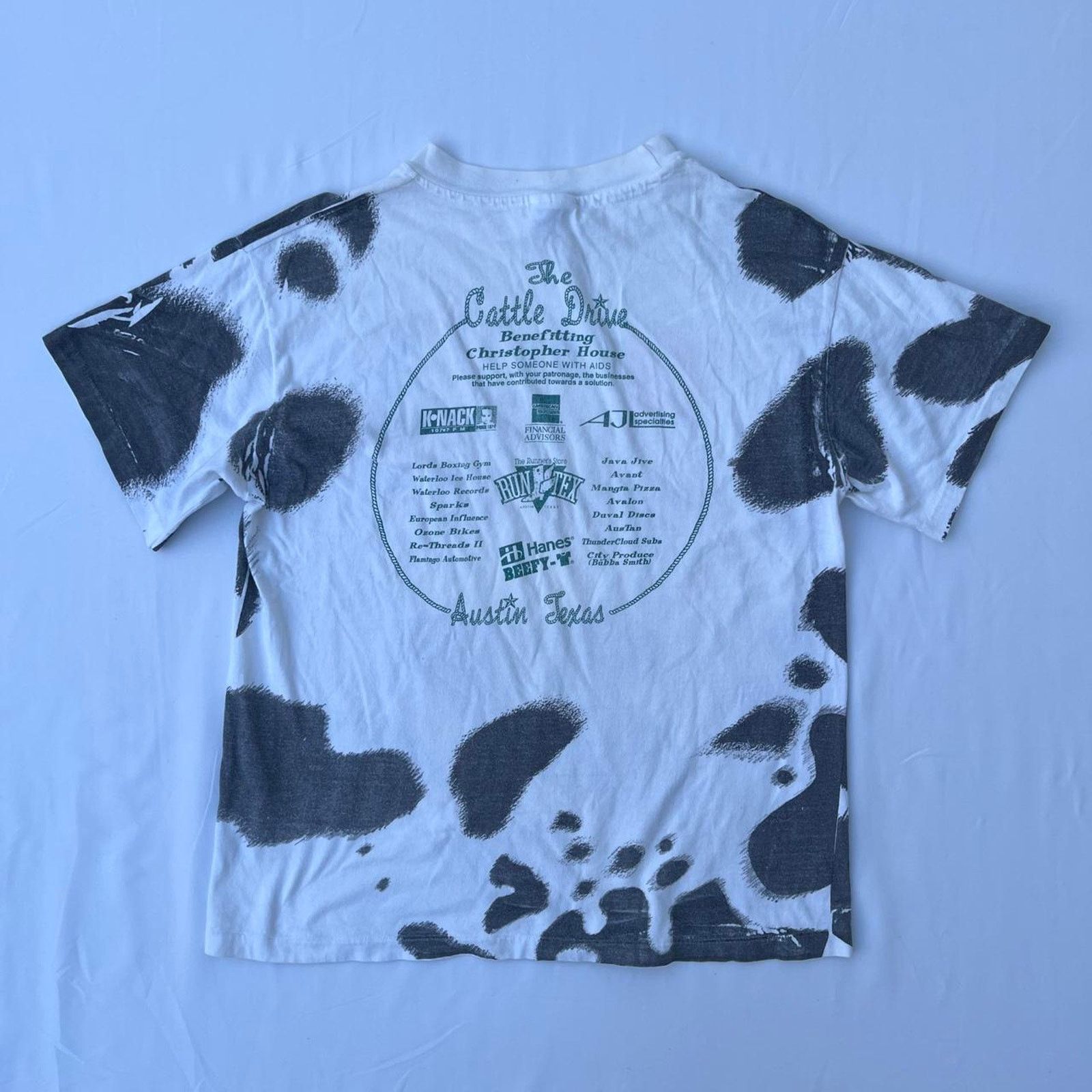 Hanes AOP Cow Print 90’s Amy’s Ice Cream Single Stitch Graphic T Size US L / EU 52-54 / 3 - 5 Thumbnail