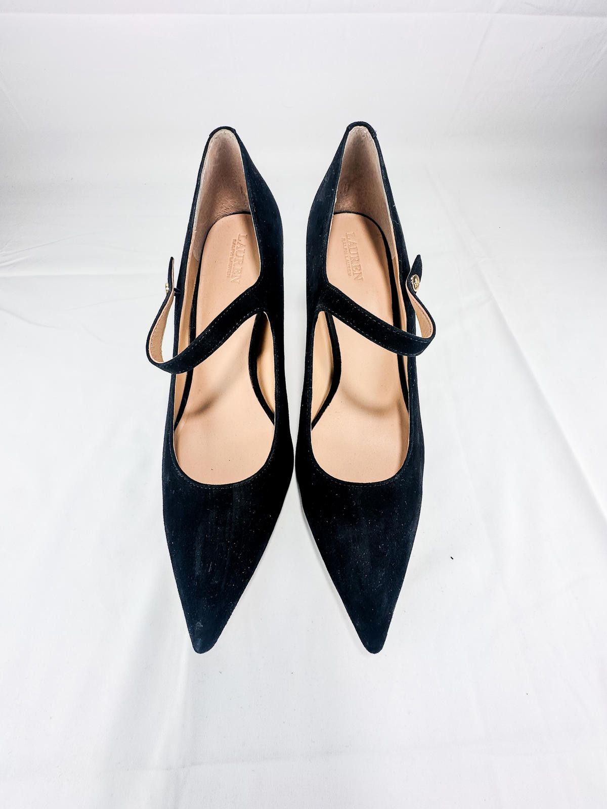 Polo Ralph Lauren Lanette Suede Mary Jane Pump Black EU 42 Size US 10 / IT 40 - 7 Thumbnail