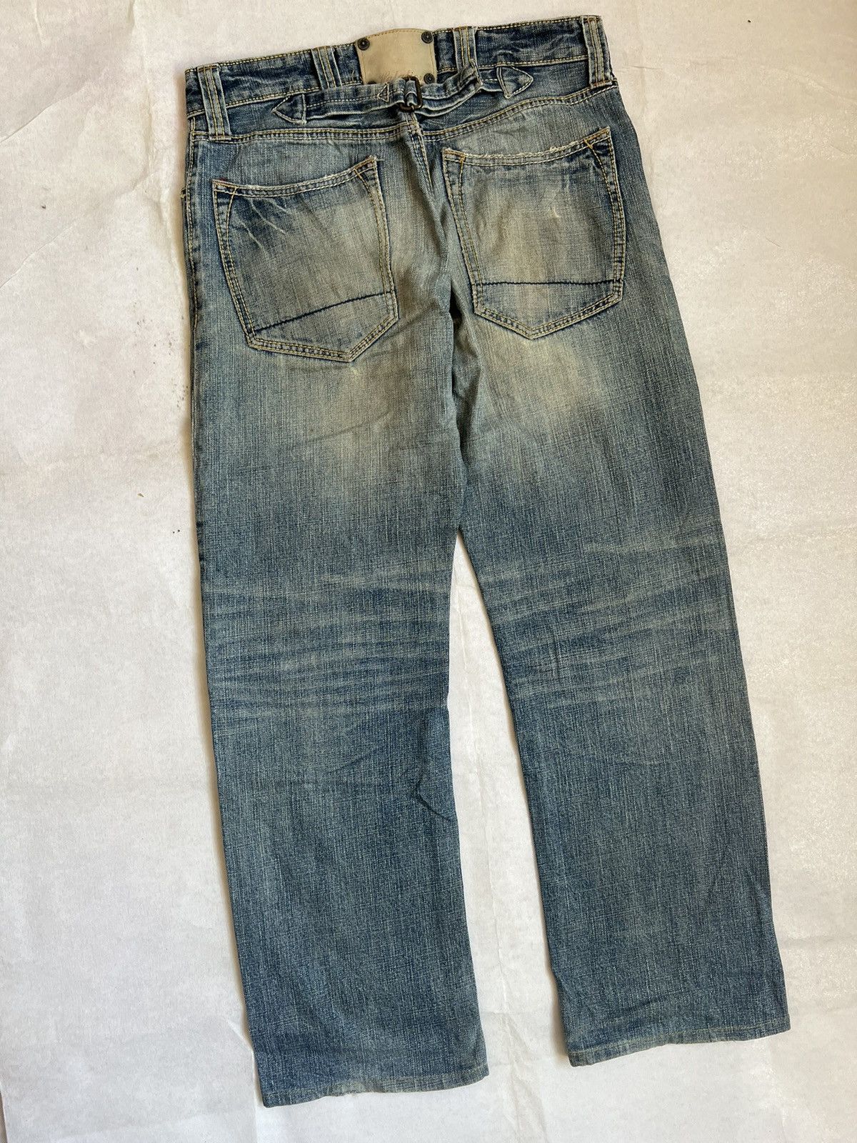 Japanese Brand Halation Buckle Belt Distressed Japanese Selvedge Denim Size US 32 / EU 48 - 12 Thumbnail