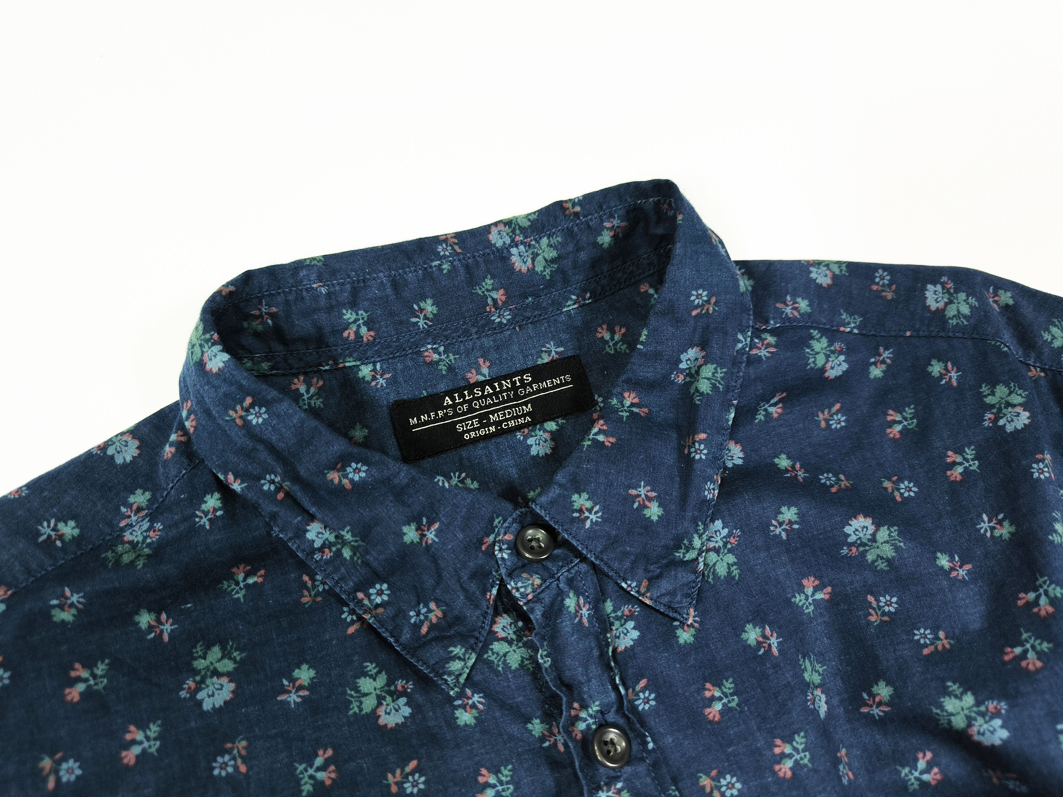 Allsaints AllSaints Hornsgatan Floral Pattern Short Sleeve Shirt Size US M / EU 48-50 / 2 - 4 Thumbnail