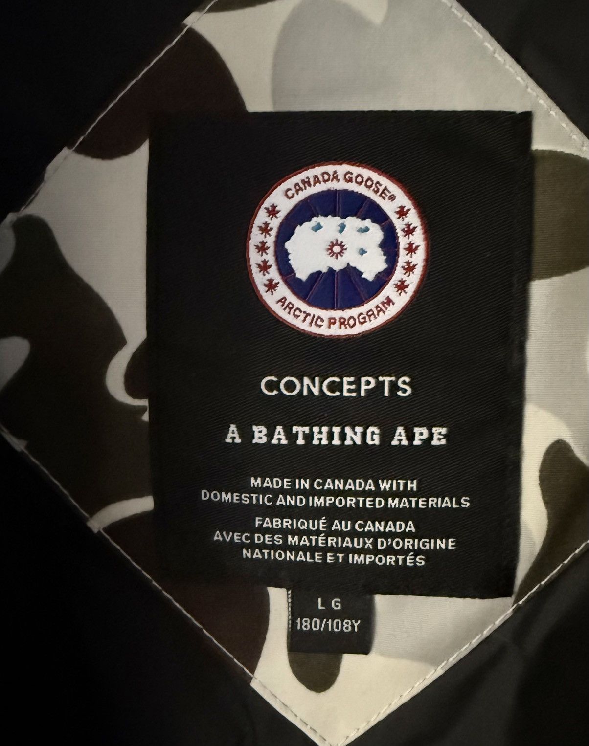 Bape × CNCPTS × Canada Goose Canada Goose x Bape x Concepts Chilliwack Snow Camo Large Size US L / EU 52-54 / 3 - 4 Thumbnail
