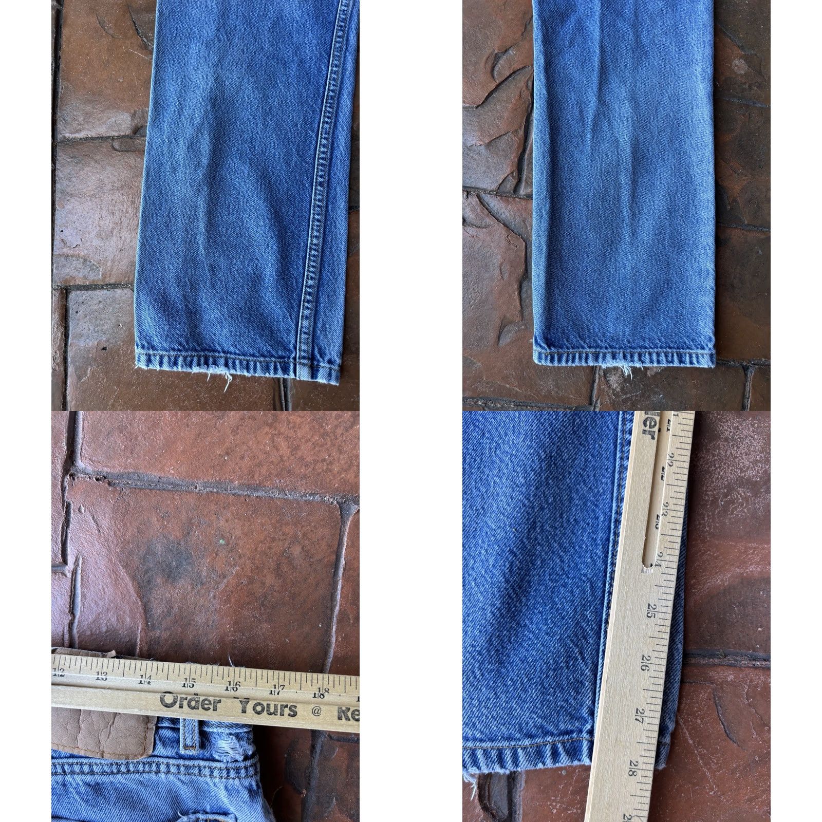 Levi's VINTAGE Levi’s 505 Jeans Men's 36x30 Light Wash Distressed Size US 36 / EU 52 - 9 Thumbnail
