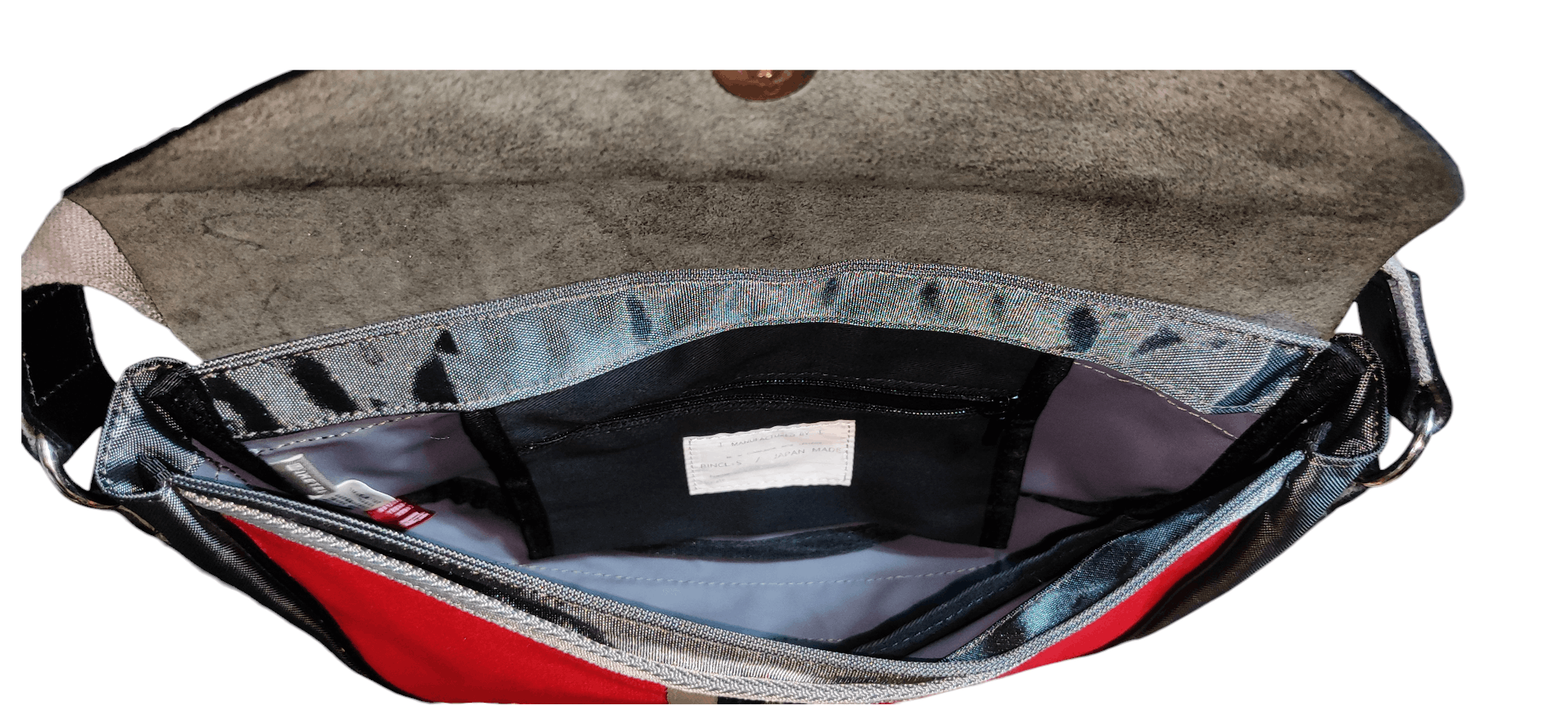 Japanese Brand BINCL+S / Japan Leather X Canvas Shoulder bag pouch Size ONE SIZE - 2 Thumbnail