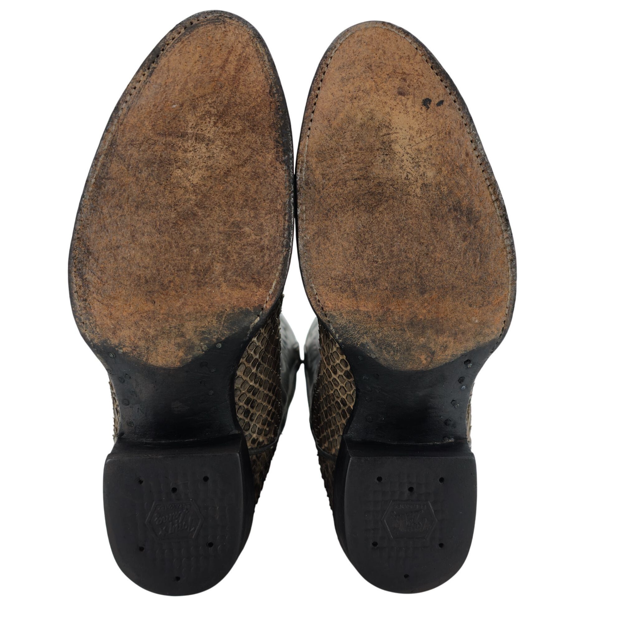 Tony Lama Vintage Anaconda Snakeskin Tony Lama Mens 9E Gold Label Boot Size US 9 / EU 42 - 4 Thumbnail