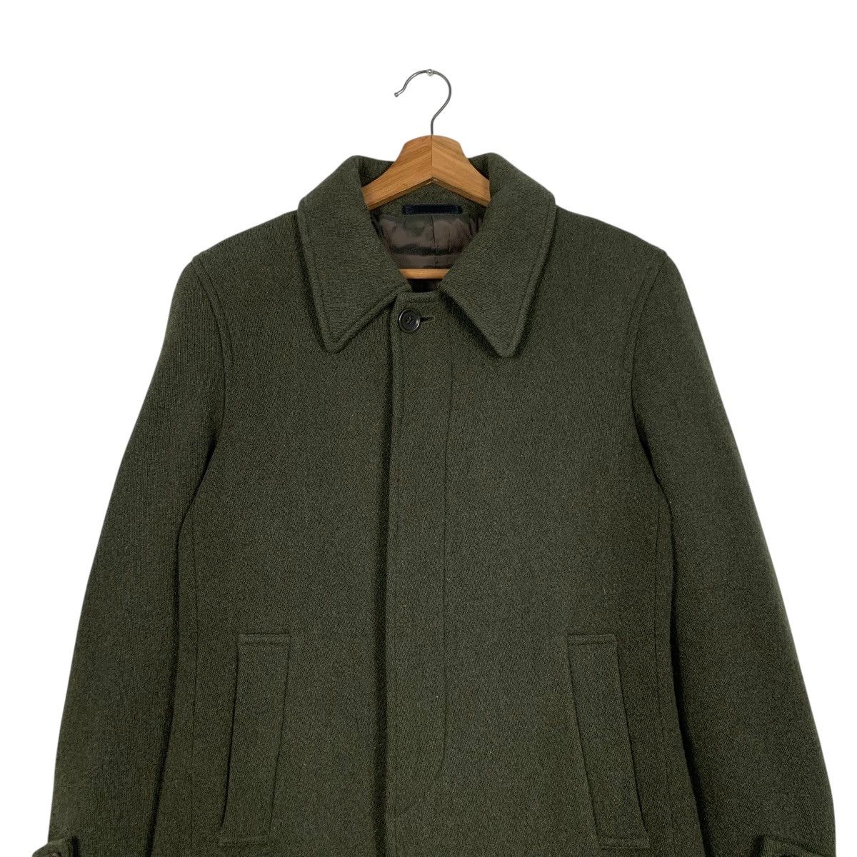 ABAHOUSE Japanese Brand Abahouse Wool Green Coat Size US M / EU 48-50 / 2 - 2 Thumbnail