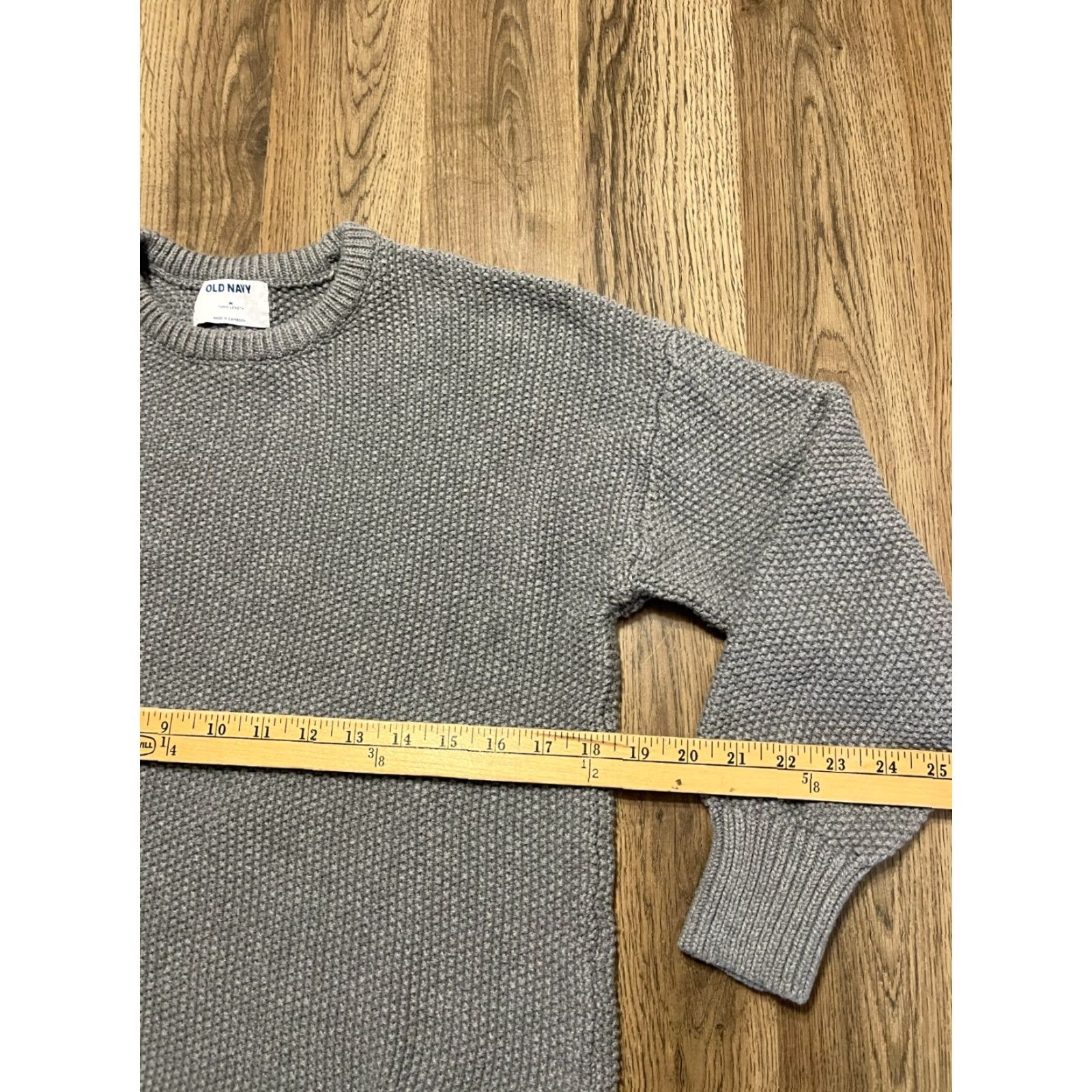 Old Navy Old Navy Sweater Women's M Gray Pullover Tunic Length Crew Neck Long Sleeve Regular Fit Womens Size M / US 6-8 / IT 42-44 - 5 Thumbnail