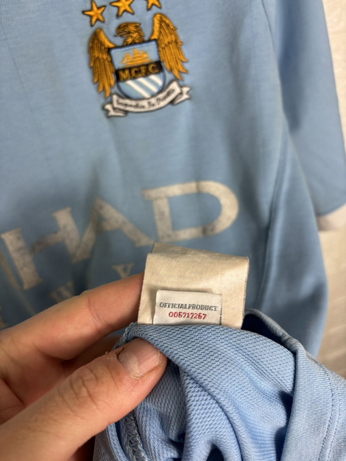 Umbro MANCHESTER CITY 2010 2011 HOME JERSEY UMBRO MEN #9 ADEBAYOR Size US L / EU 52-54 / 3 - 13 Thumbnail
