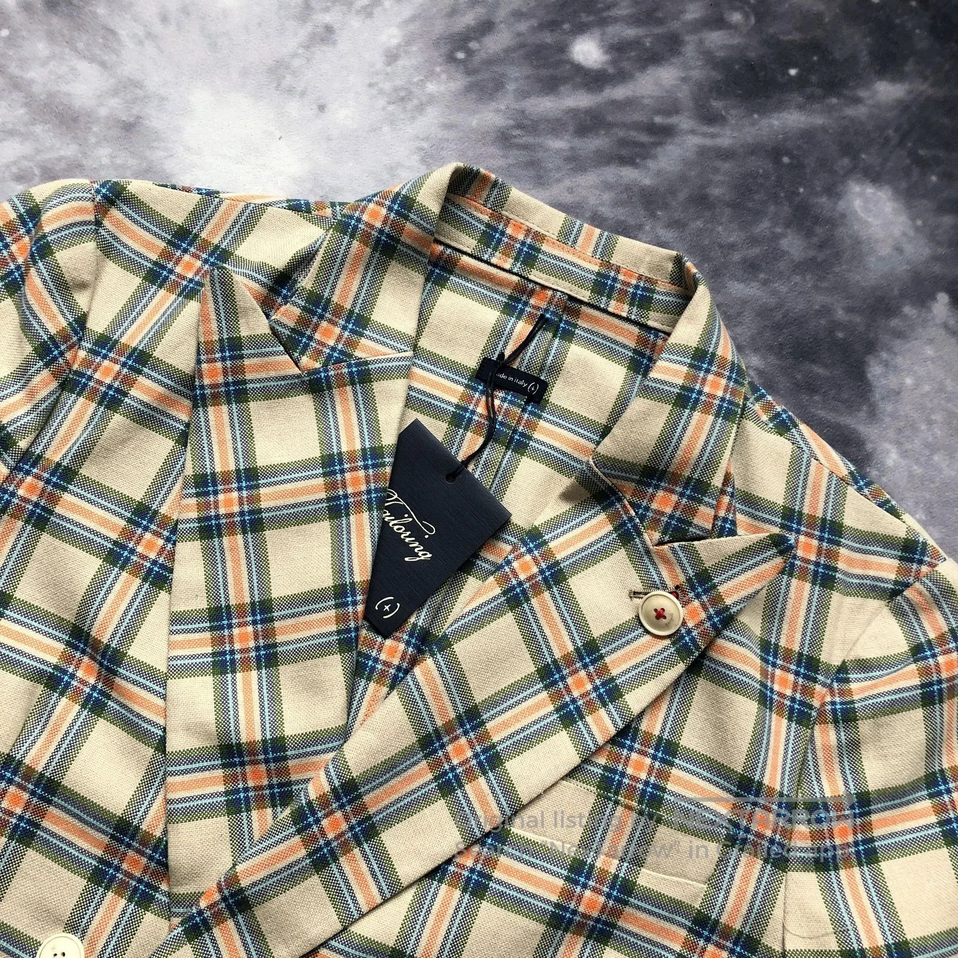 Japanese Brand Yuppie Plaid Double-Breasted Blazer. Size US M / EU 48-50 / 2 - 2 Thumbnail