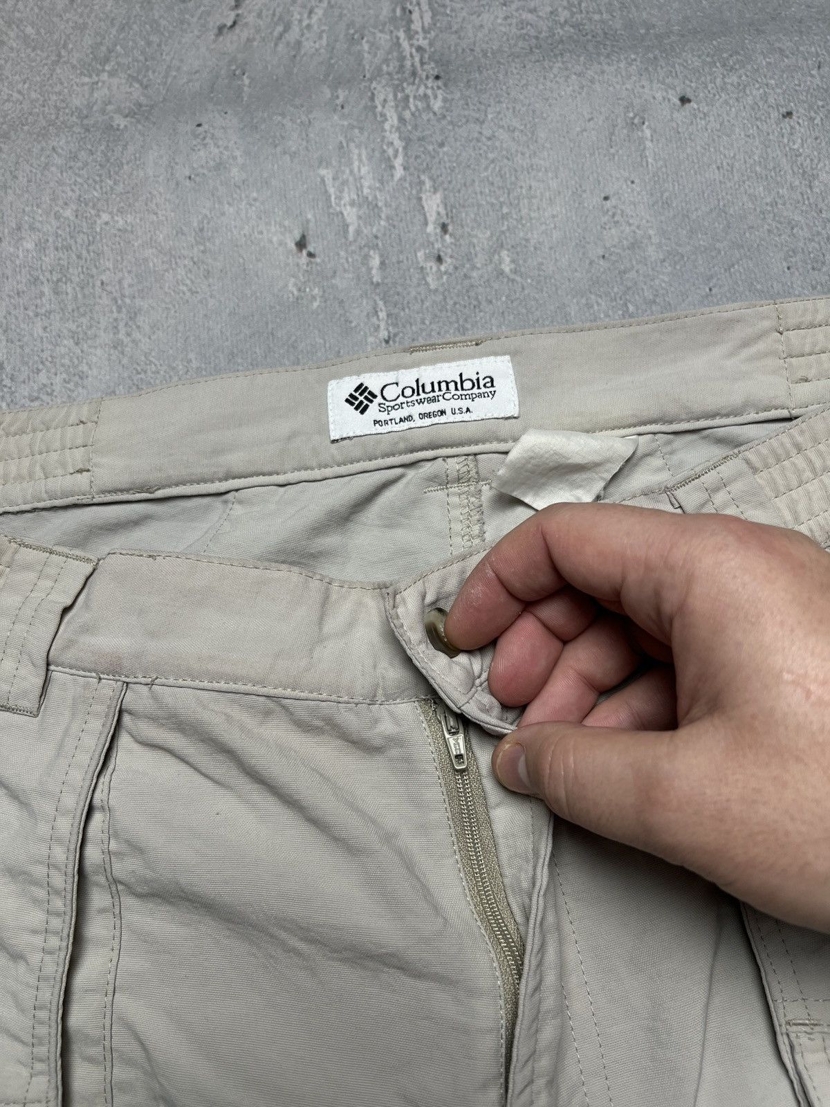Columbia Vintage Columbia Wide Leg Baggy Outdoor Cargo 2in1 Pants y2k Size US 36 / EU 52 - 10 Thumbnail