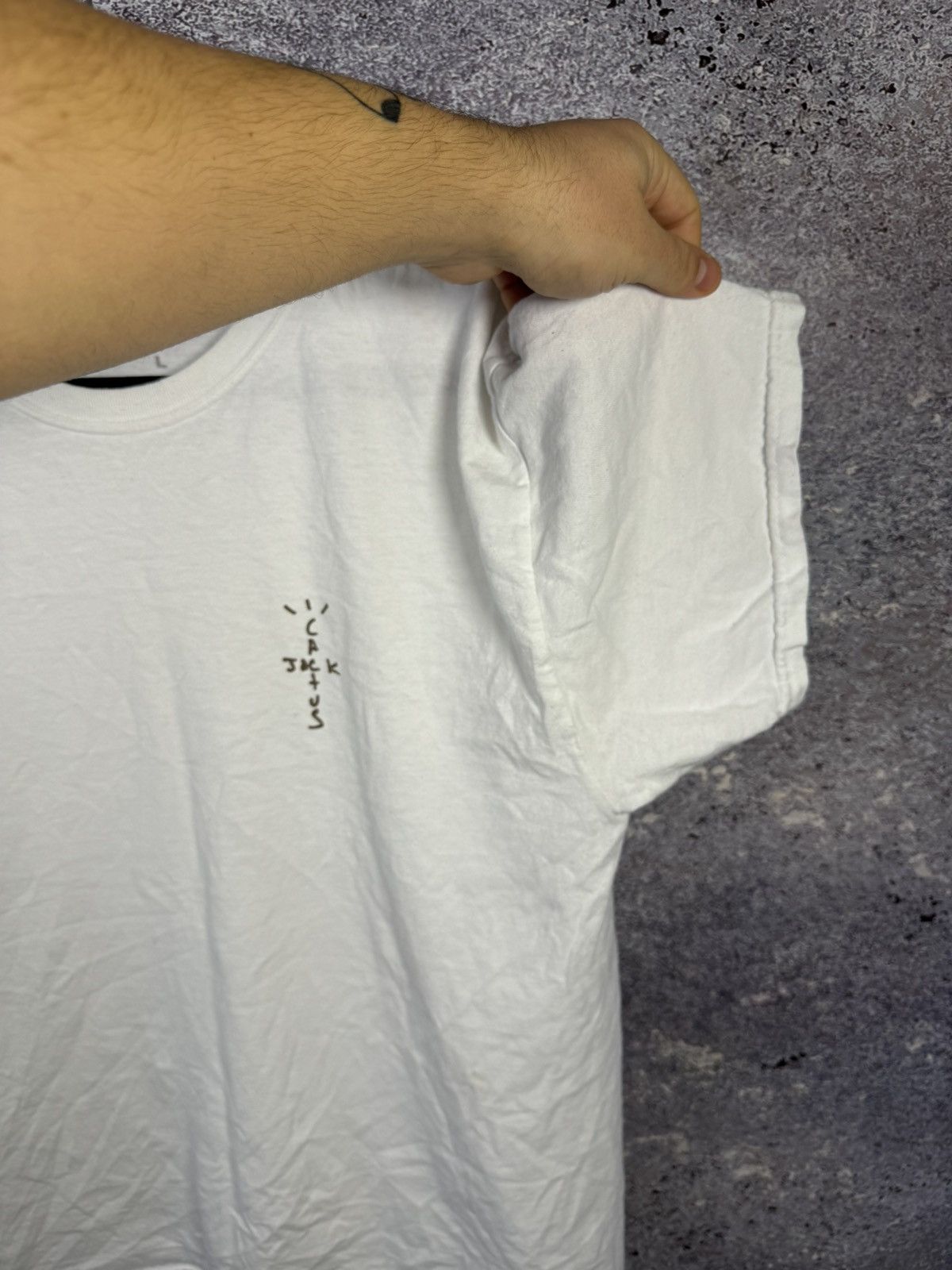 Travis Scott Travis Scott Cactus Jack Basic Logo White Tee Men’s Large Size US L / EU 52-54 / 3 - 8 Thumbnail