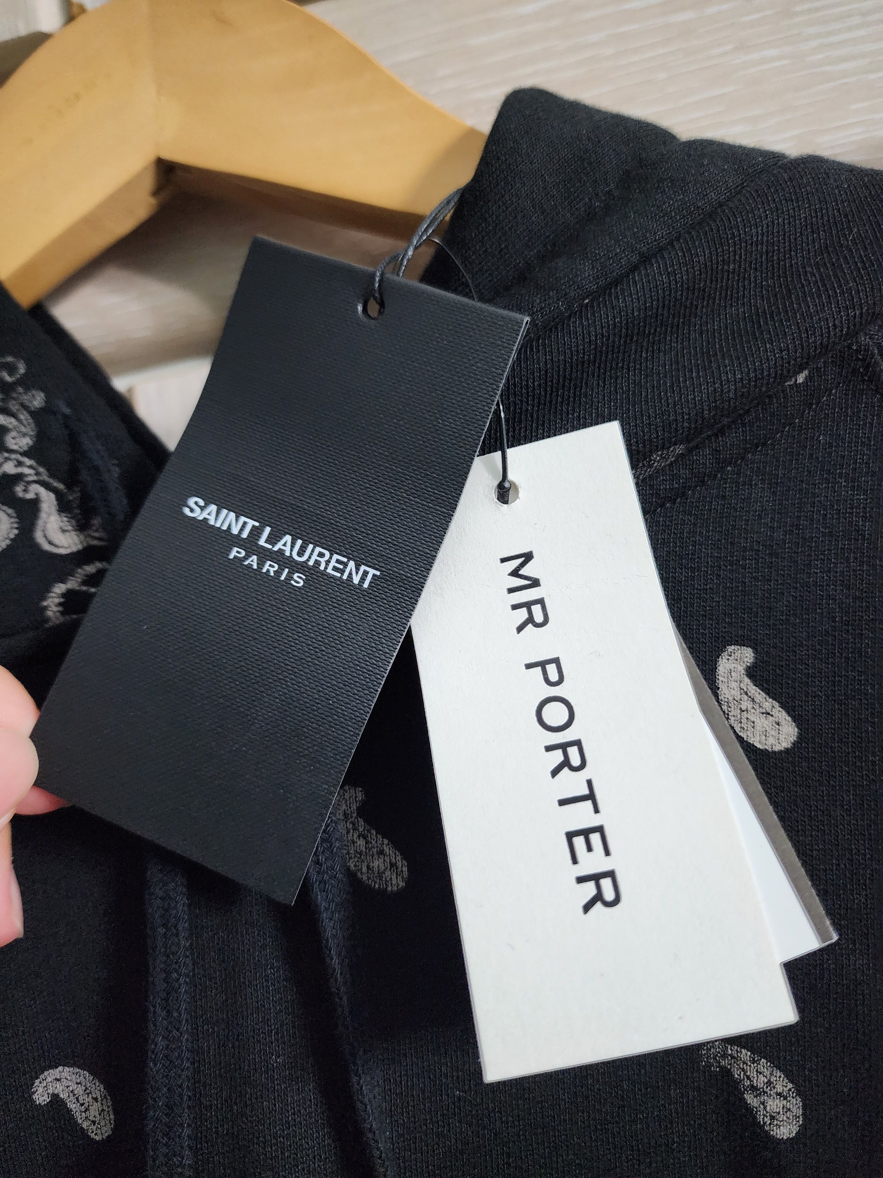 Saint Laurent Paris Paisley Hoodie Size US XXL / EU 58 / 5 - 6 Thumbnail