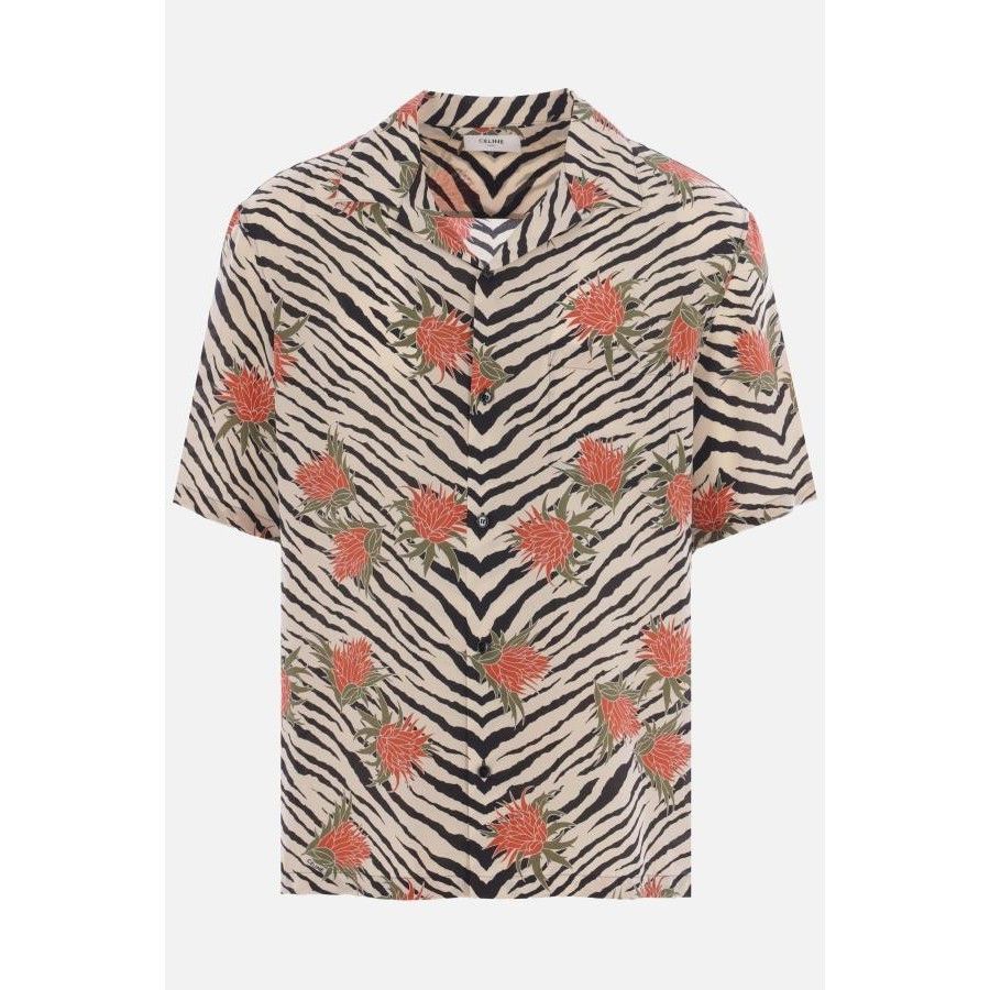 Celine CELINE Silk Bowling Multicolor Shirt New & Authentic (Men's Size US M / EU 48-50 / 2 - 1 Preview