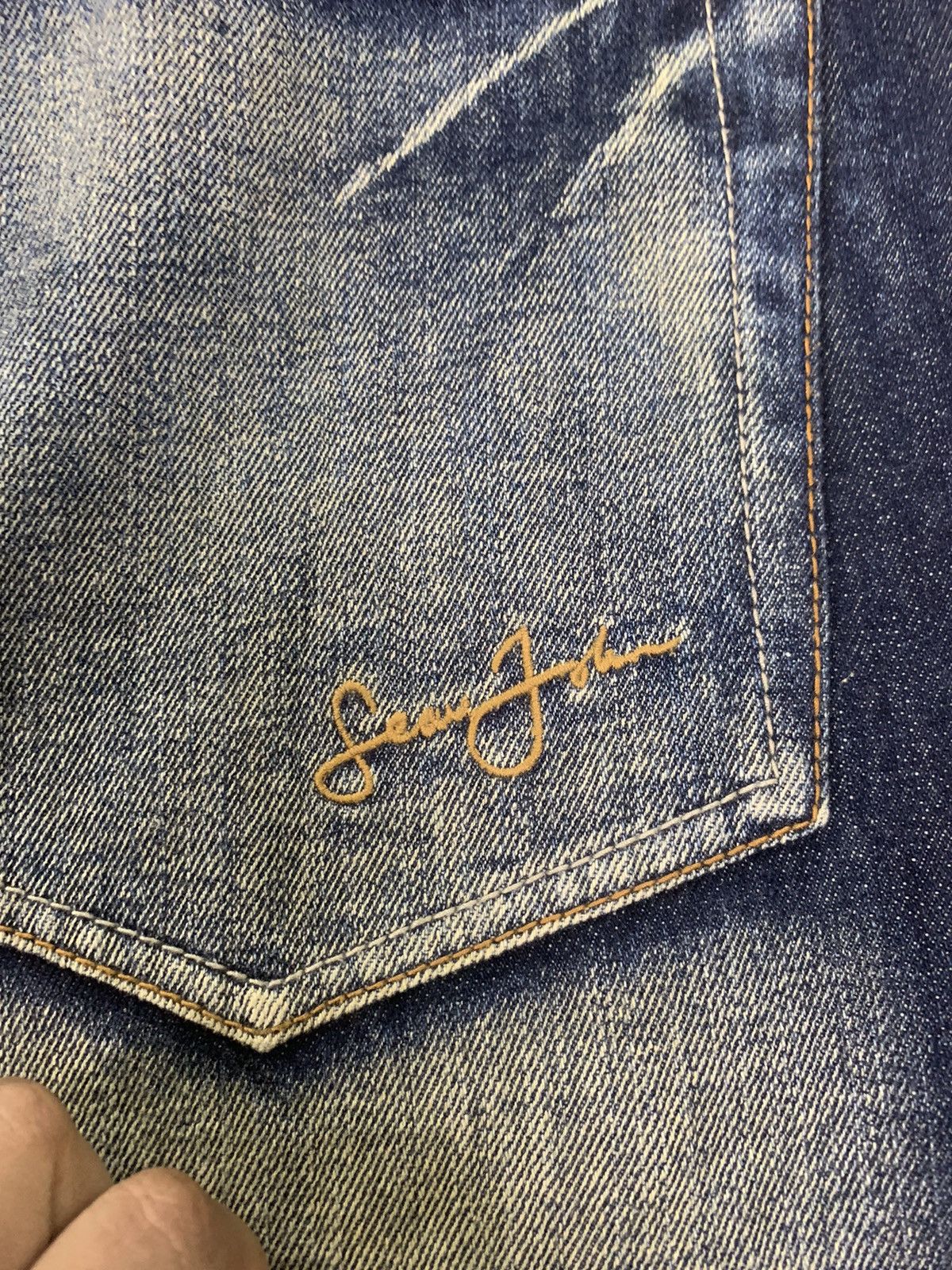 Sean John × Vintage Sean John distress denim Size US 36 / EU 52 - 10 Thumbnail