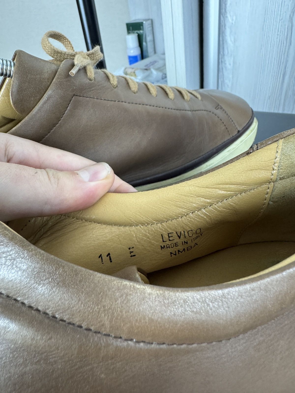 Bally BALLY Levico Italian Brown Leather Sneakers Size US 12 / EU 45 - 14 Thumbnail