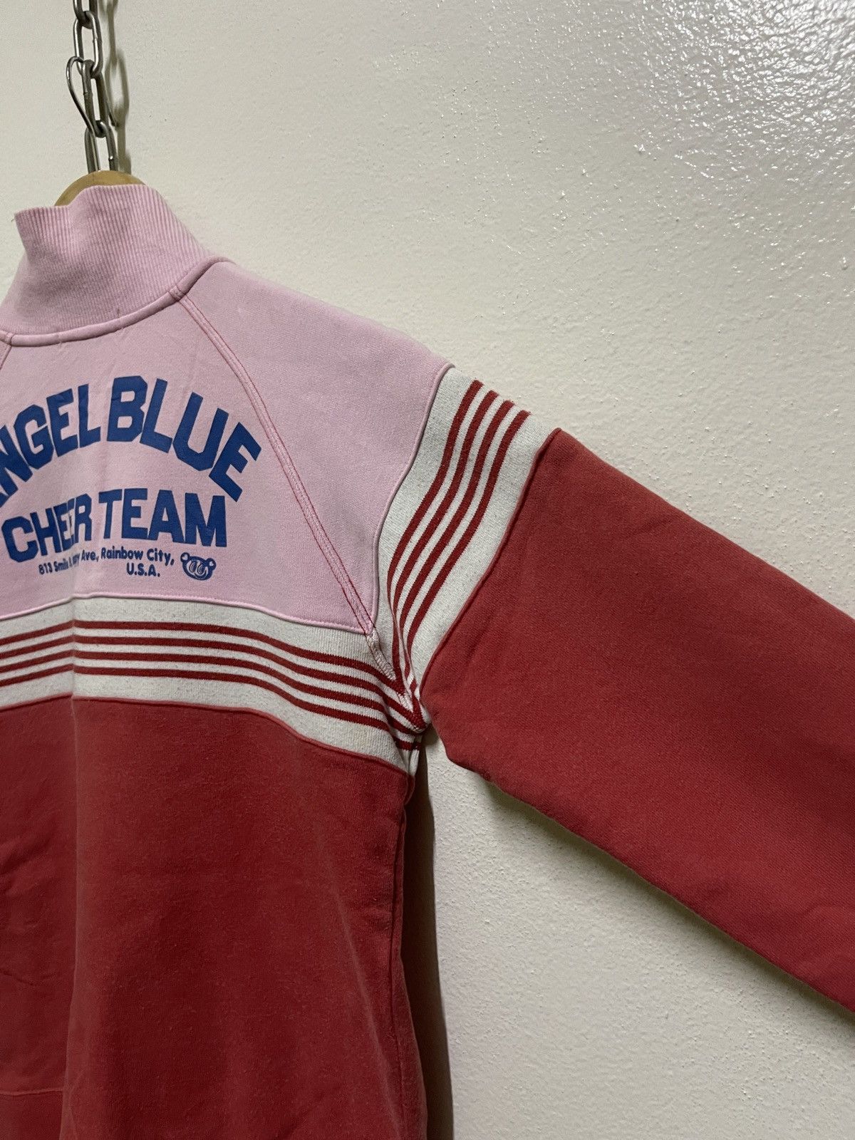 Japanese Brand Angel Blue Zipper Sweater Vintage Size US L / EU 52-54 / 3 - 14 Thumbnail