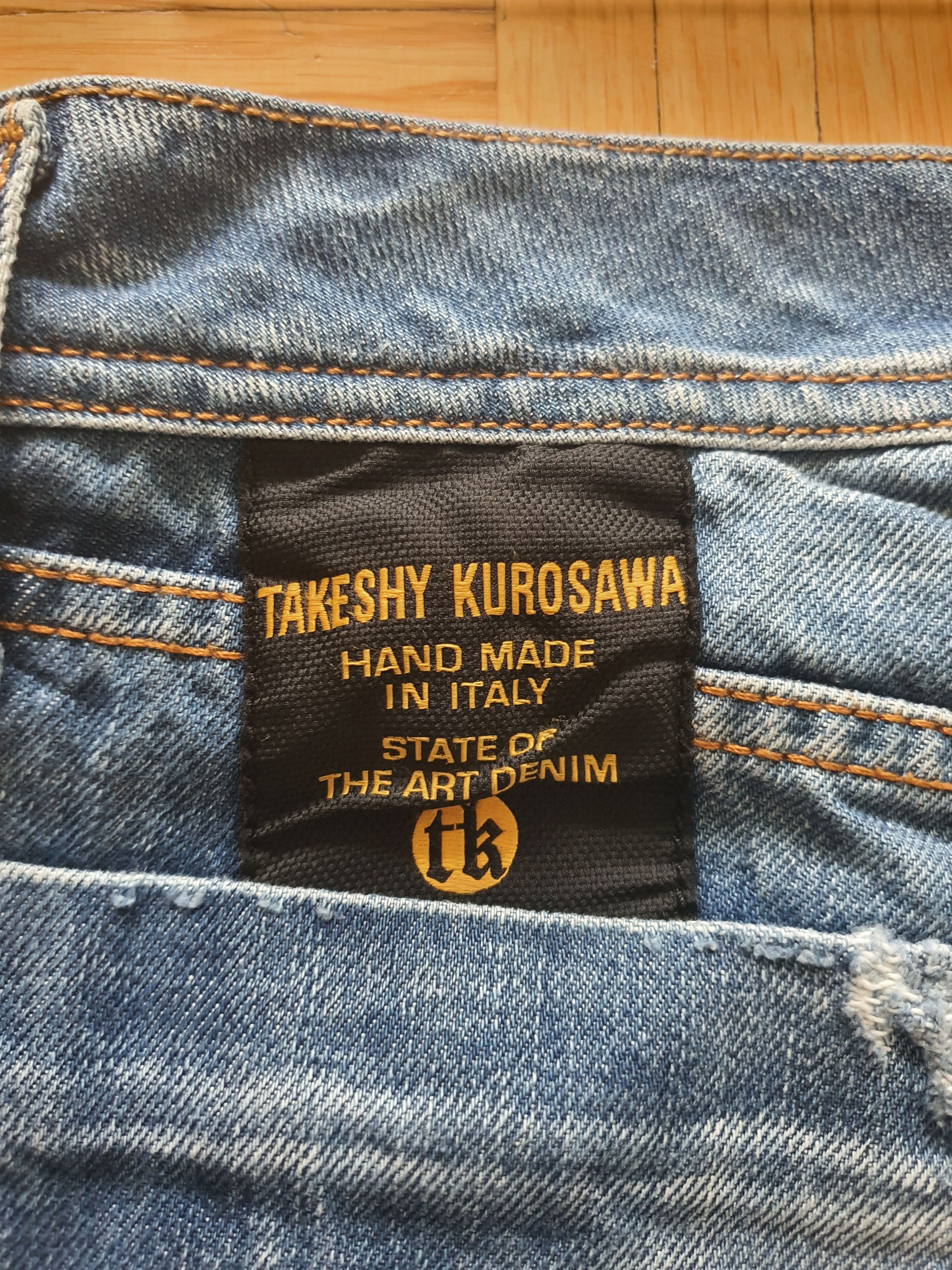 Takeshy Kurosawa Handmade Selvedge Denim Jeans Japanese Fabric - Regular Fit Size US 34 / EU 50 - 10 Thumbnail