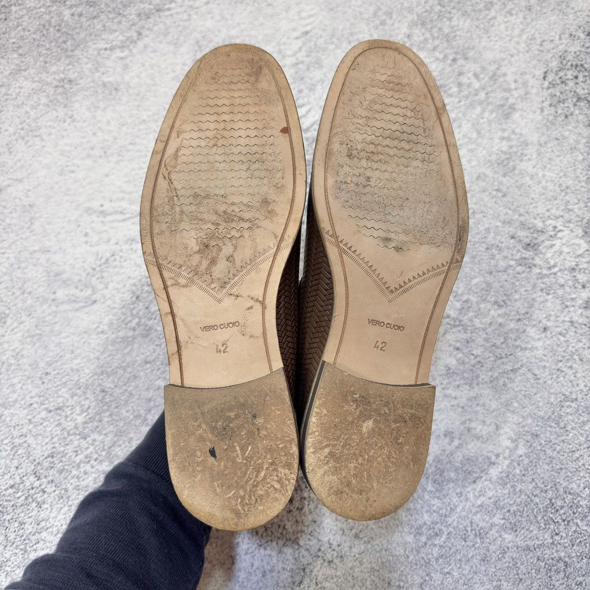 Designer × NAVYBOOT Navyboot Brown Leather Tassel Loafers US9 UK8 EU42 27cm Size US 9 / EU 42 - 11 Thumbnail