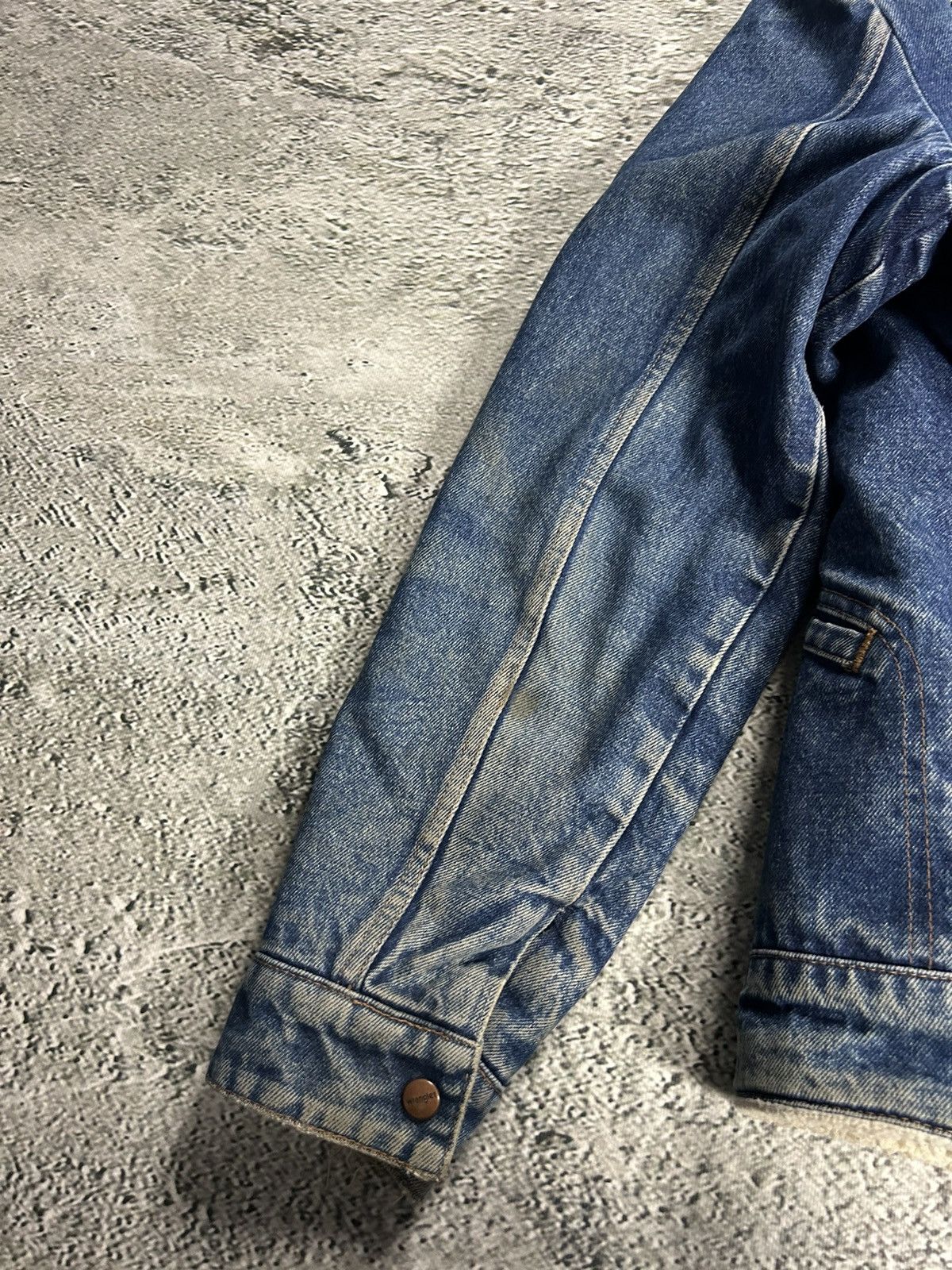 Wrangler 60's Wrangler Sherpa jacket denim vintage blue Size US L / EU 52-54 / 3 - 12 Thumbnail