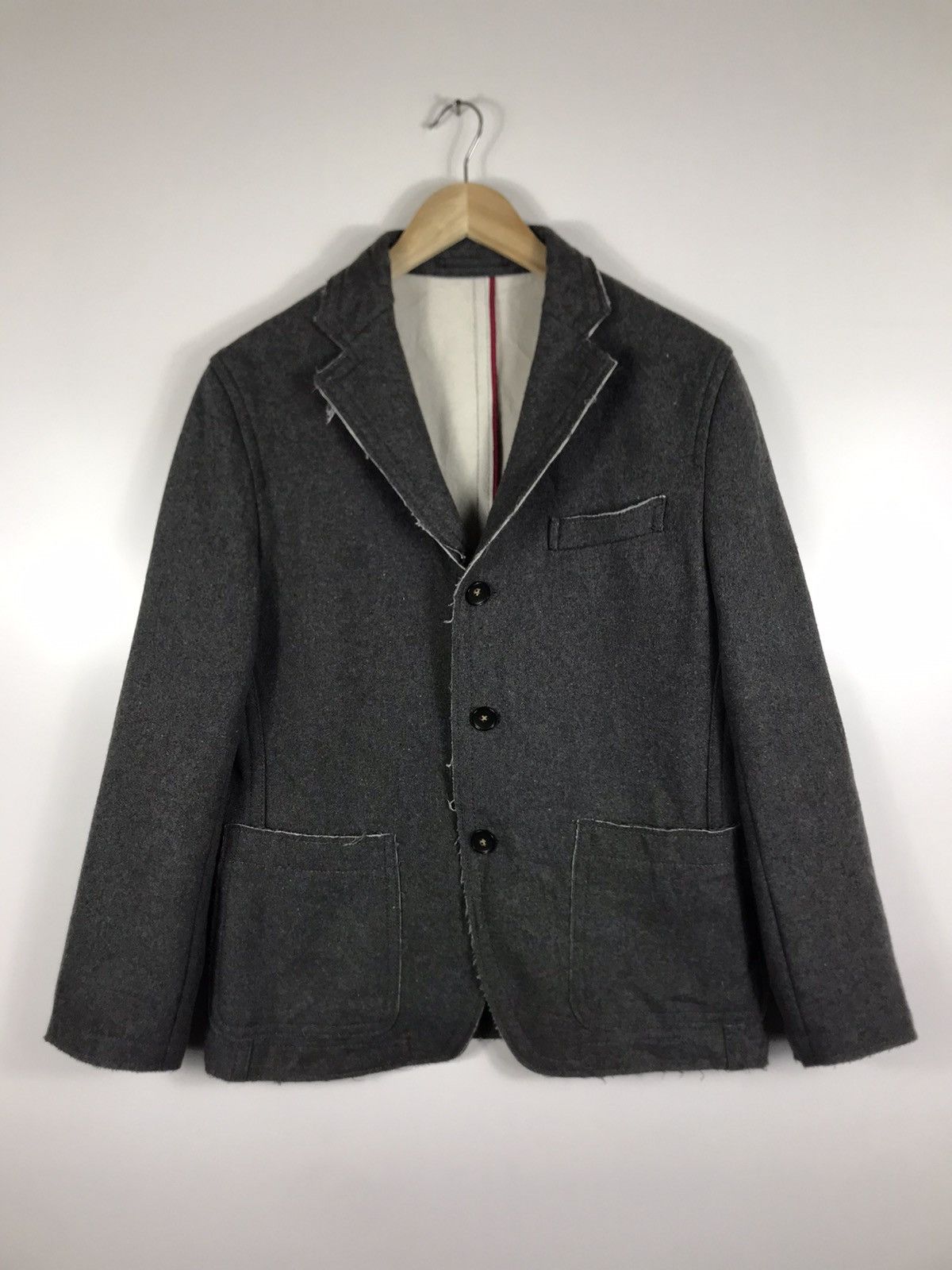 Comme Ca Ism × Japanese Brand 🌟Nice Design Comme Ca Ism Wool Single Breast Coat Jacket Size US L / EU 52-54 / 3 - 1 Thumbnail