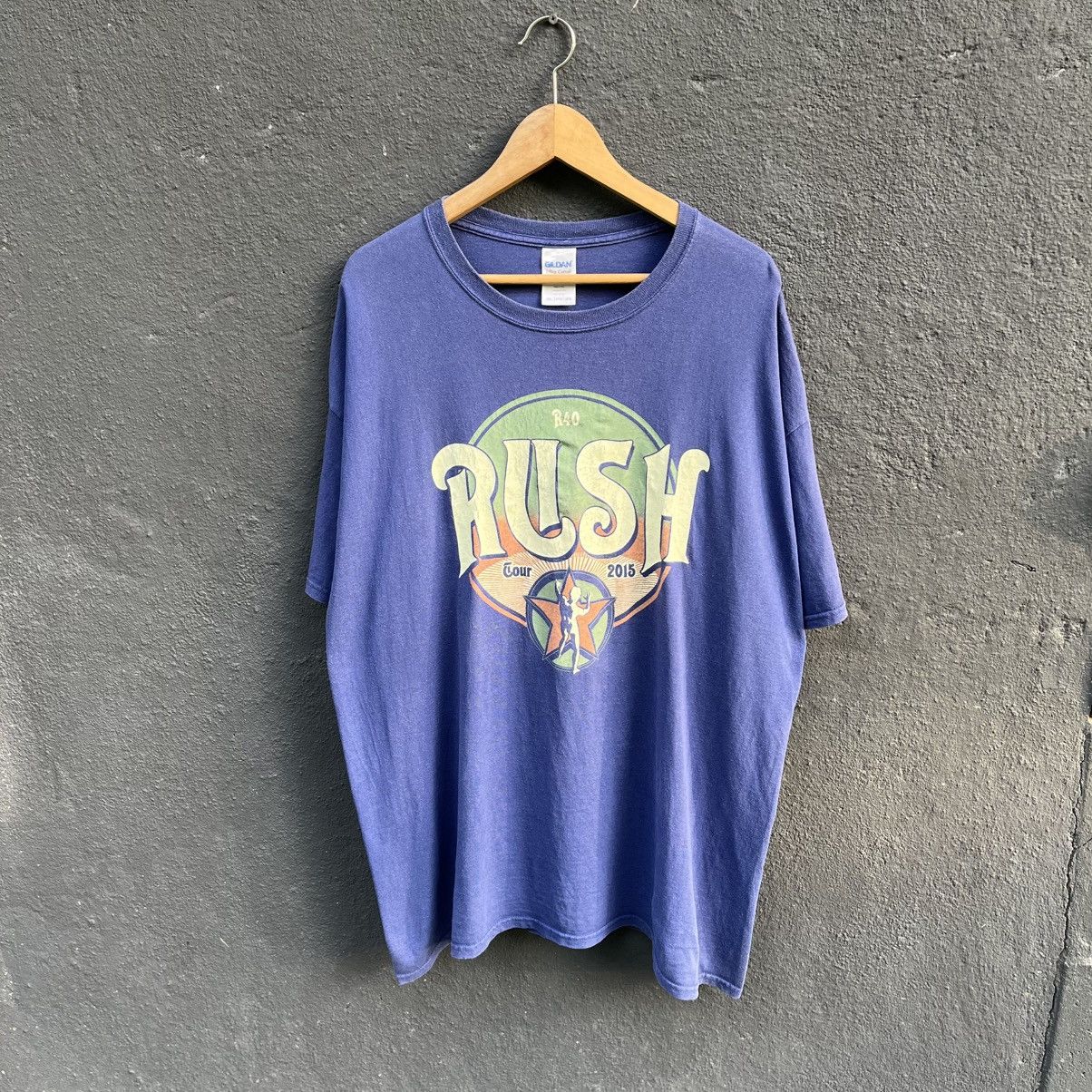 Band Tees Thrashed Faded Y2k Rush Tour Band Tee Size US XXL / EU 58 / 5 - 4 Thumbnail