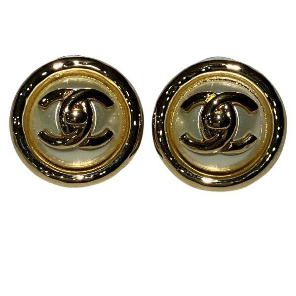 Chanel Chanel Chanel Coco Mark Earrings Metal Earrings B24A Size ONE SIZE - 1 Thumbnail