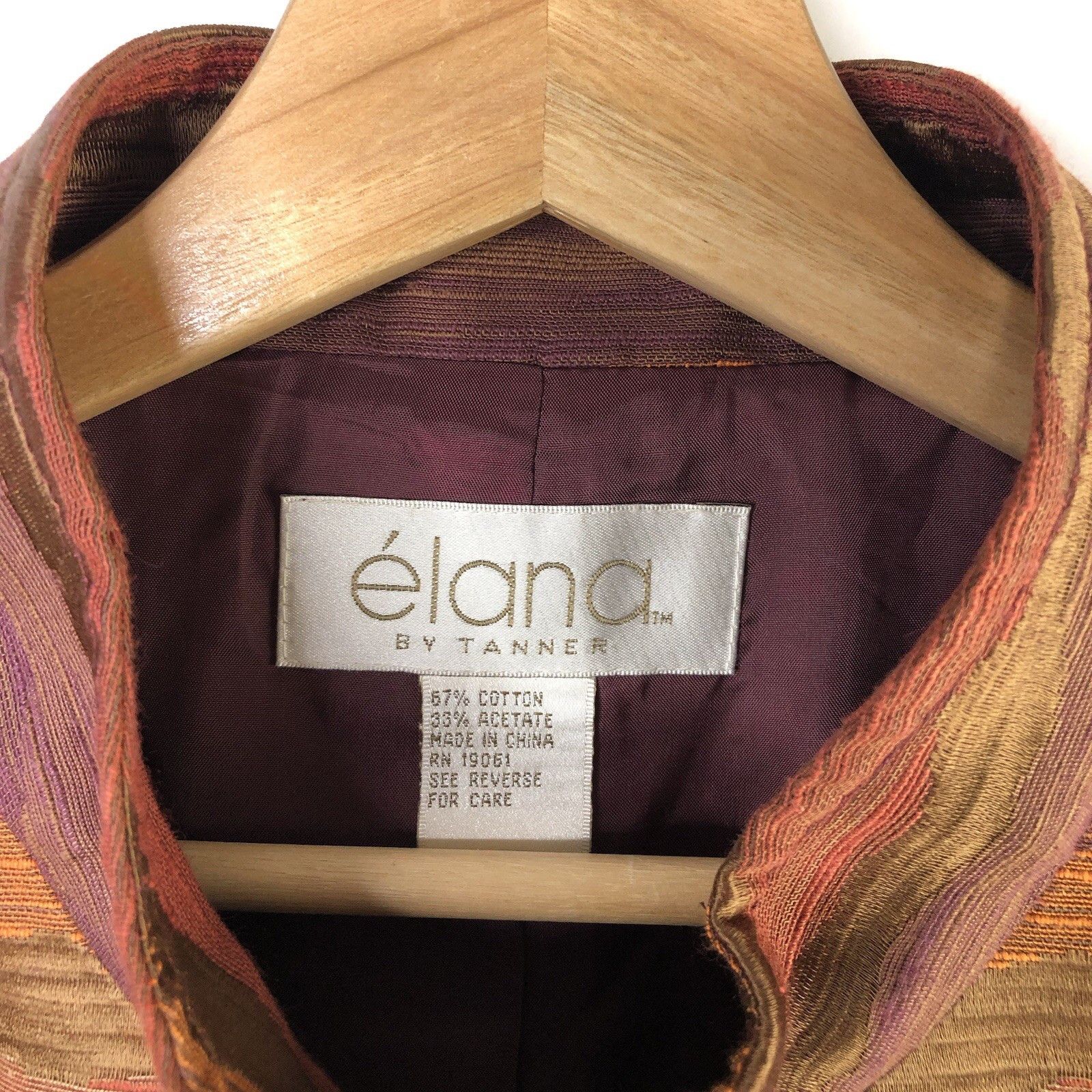 Other Vtg Elana By Tanner Women Full Zip Jacket Size 16 Fall Autum Size XXL / US 16-18 / IT 52-54 - 3 Thumbnail