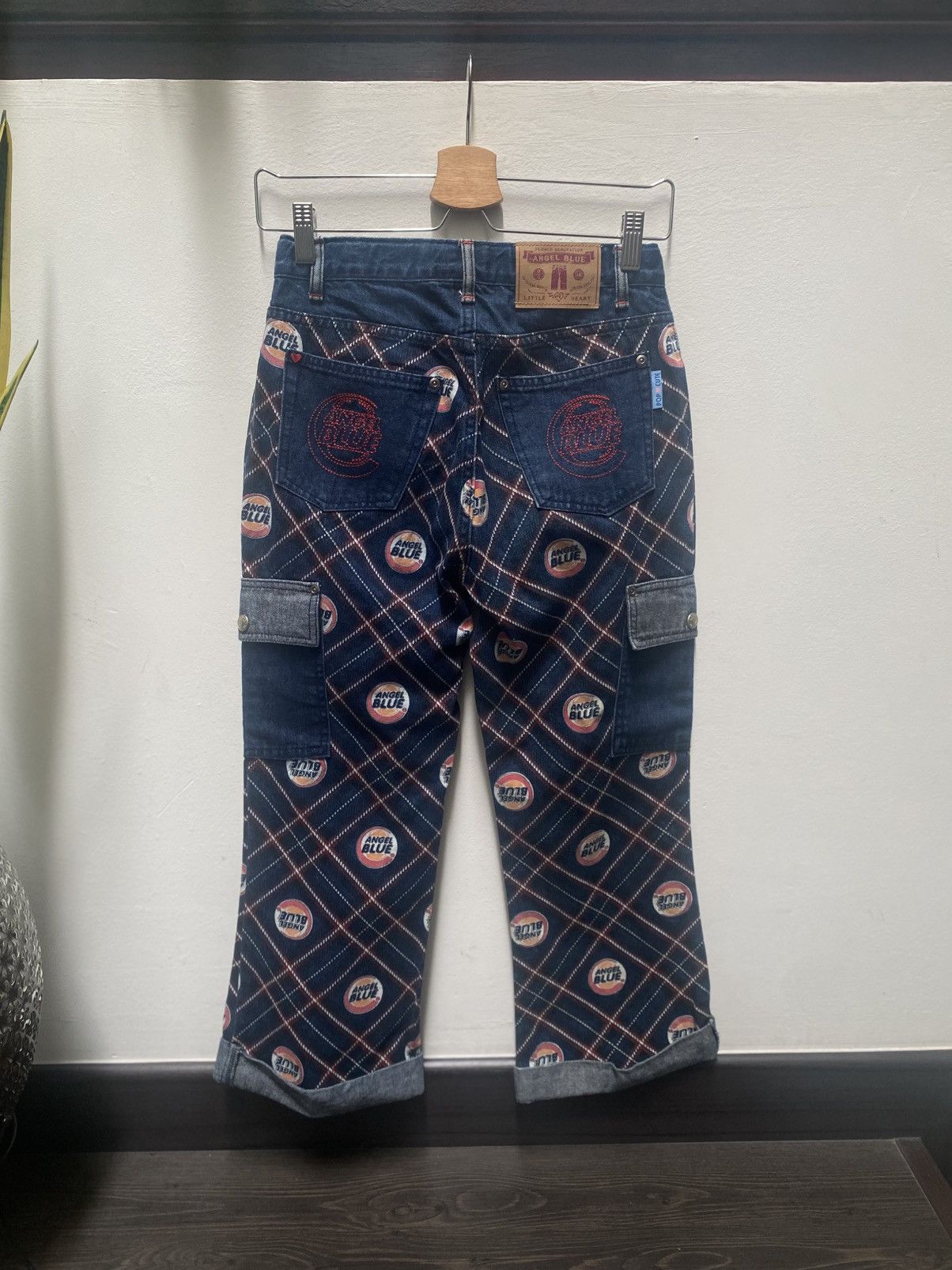 Hysteric Glamour Angel Blue Japan Y2K Denim Cropped Pants Size 27" / US 4 / IT 40 - 2 Thumbnail