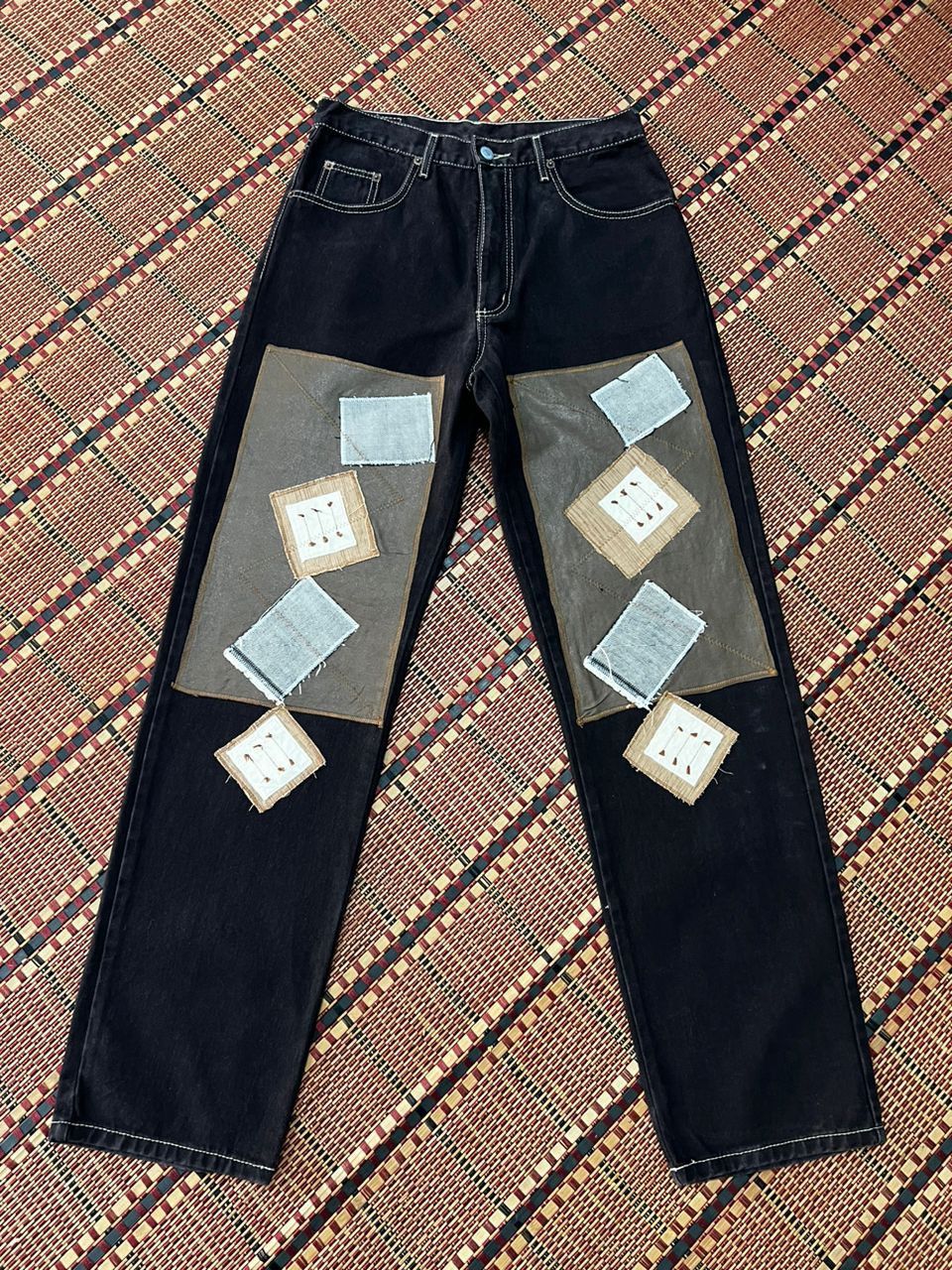 Hysteric Glamour × Japanese Brand Japanese Brand Forum Patchwork Jeans Size US 30 / EU 46 - 1 Thumbnail
