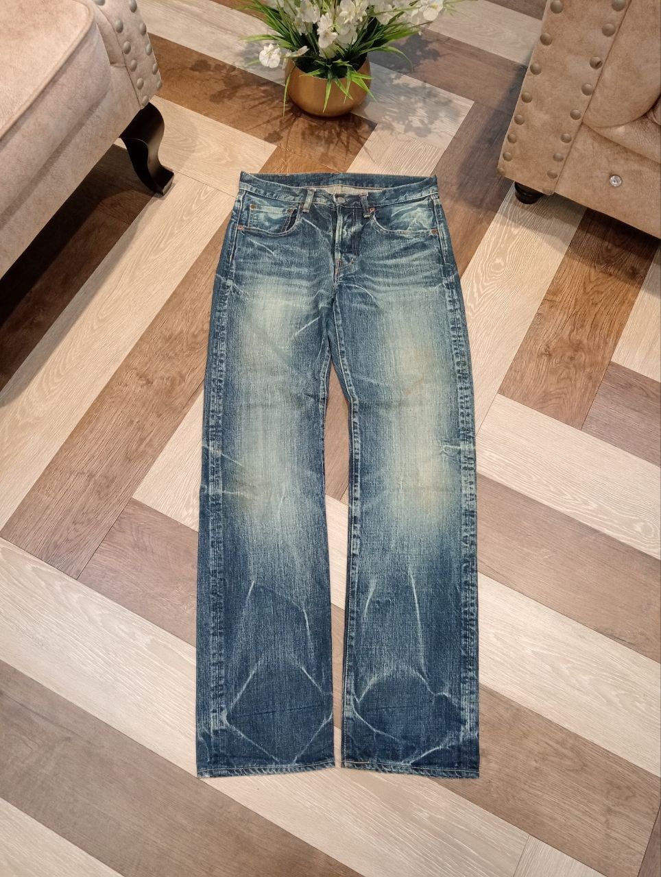Spellbound SPELLBOUND JAPAN BLUE WASHED DENIM PANTS Size US 28 / EU 44 - 1 Thumbnail